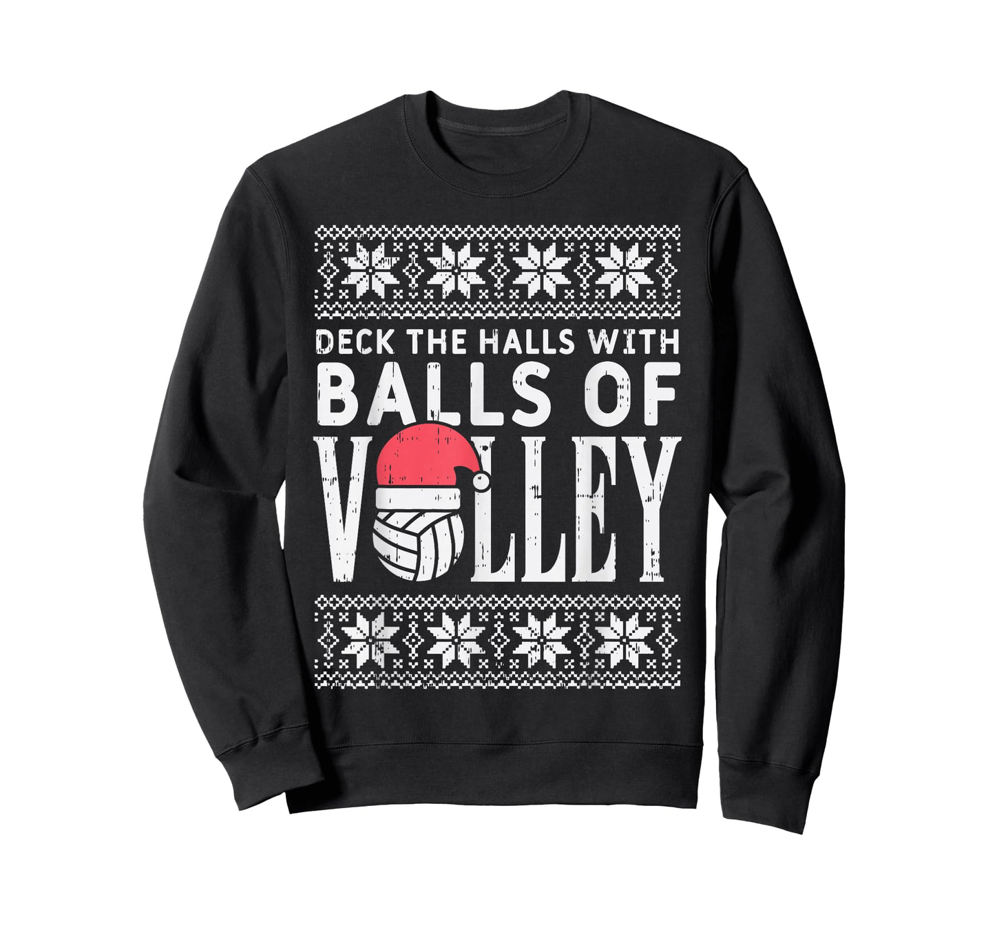 Balls Of Volley Xmas Volleyball Ugly Christmas Sweater Gift T-Shirt