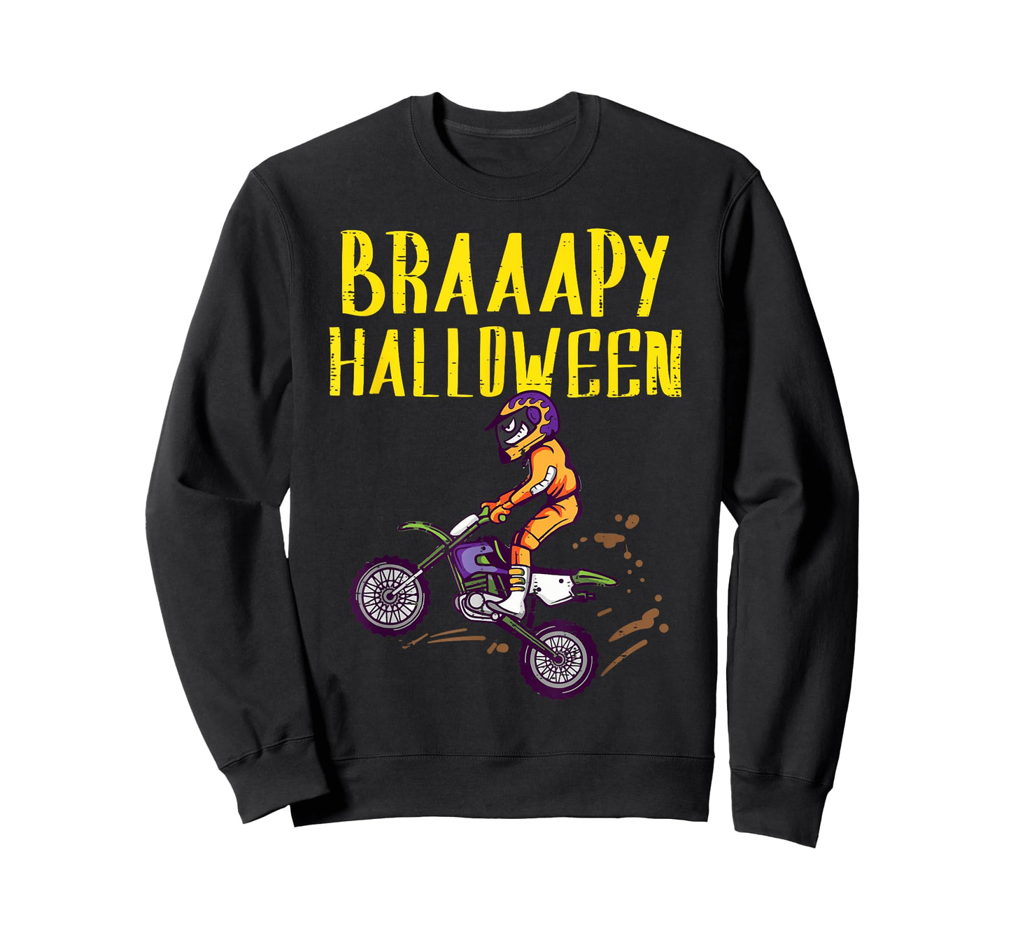 Braapy Halloween Dirtbike Motocross Costume Men Boys Kids T-Shirt