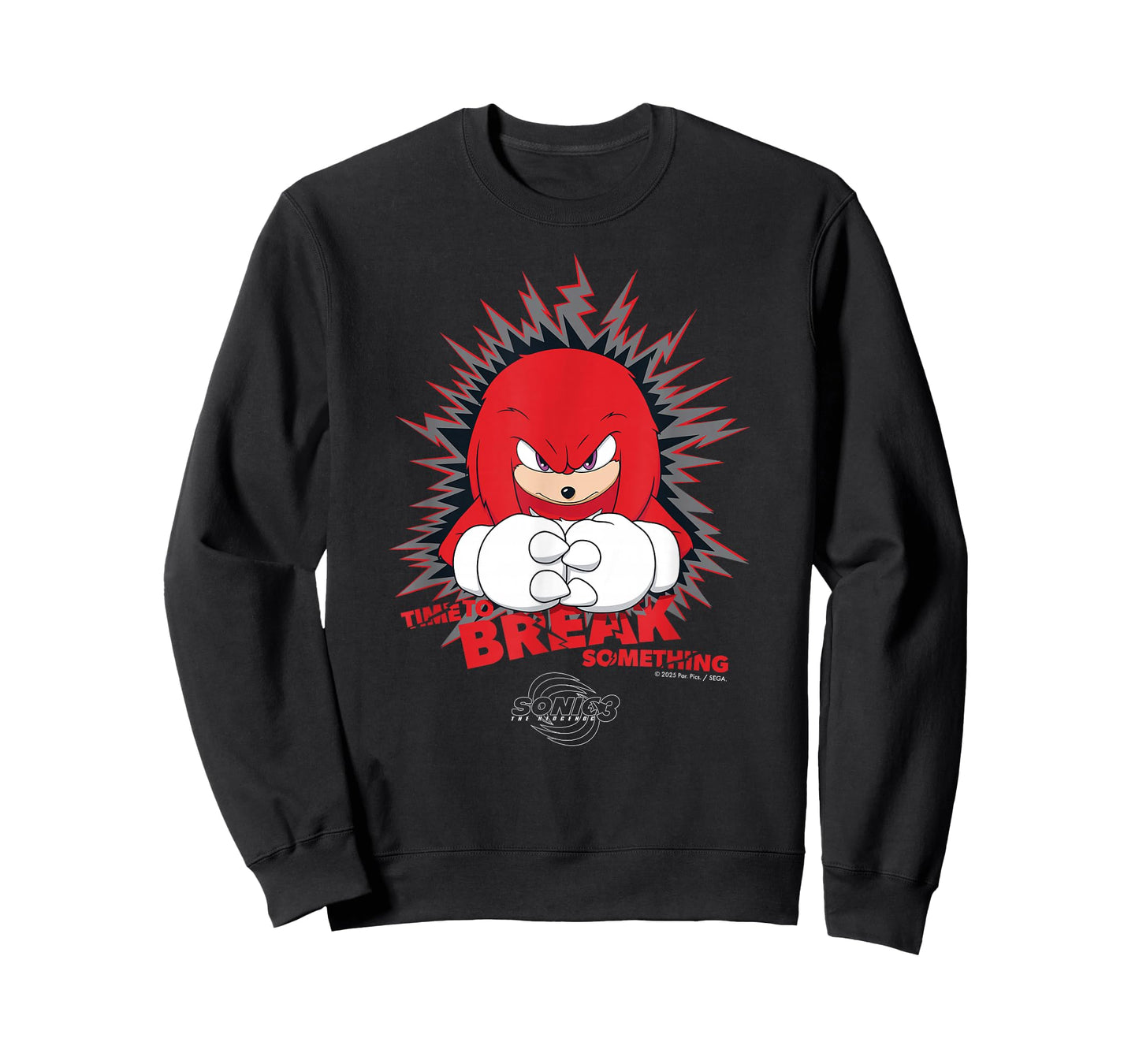Sonic the Hedgehog 3 - Knuckles "Time to Break Something" T-Shirt