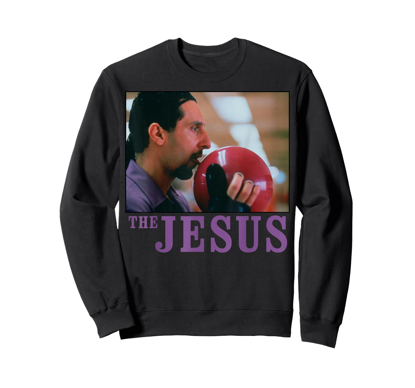 The Big Lebowski Jesus Licking The Bowling Ball Graphic Tee T-Shirt