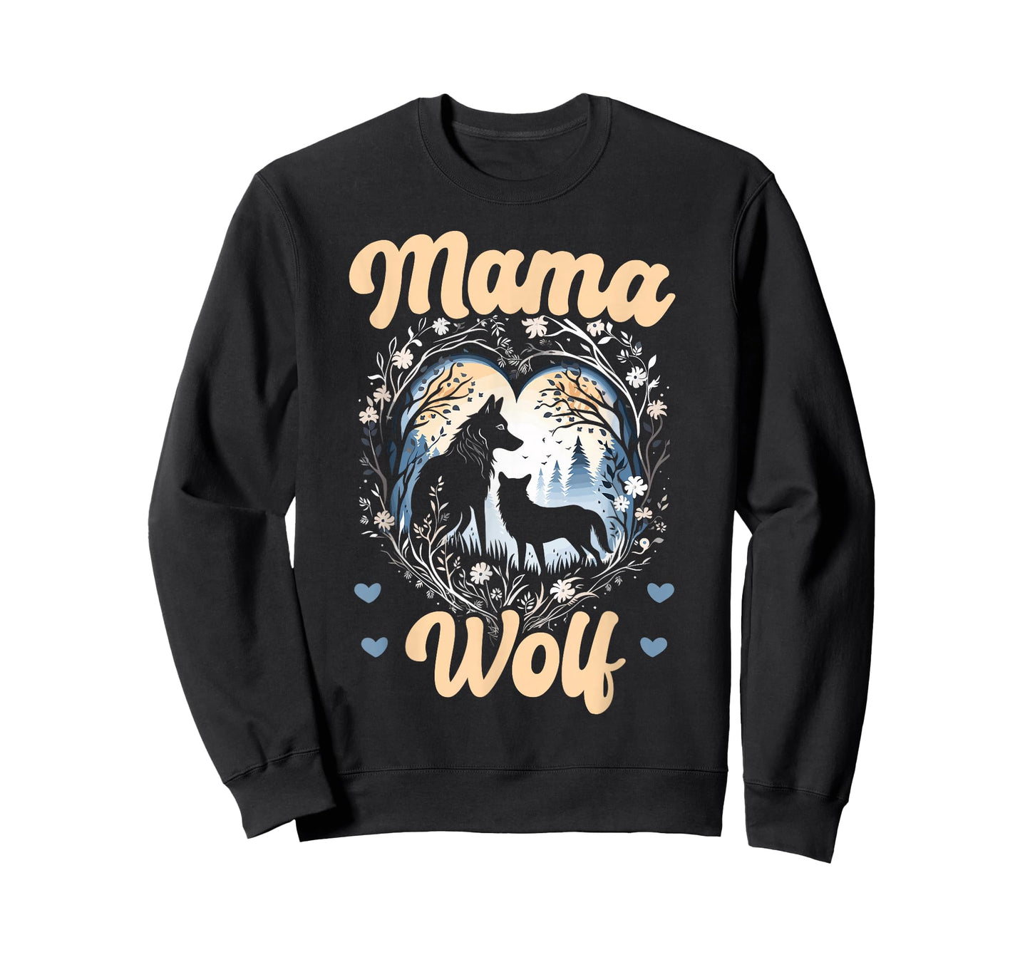 Wolf Lover Mothers Day SteMi Apparel Wolf Pack Wolfgang Wildlife Animal Mama Wolf T-Shirt