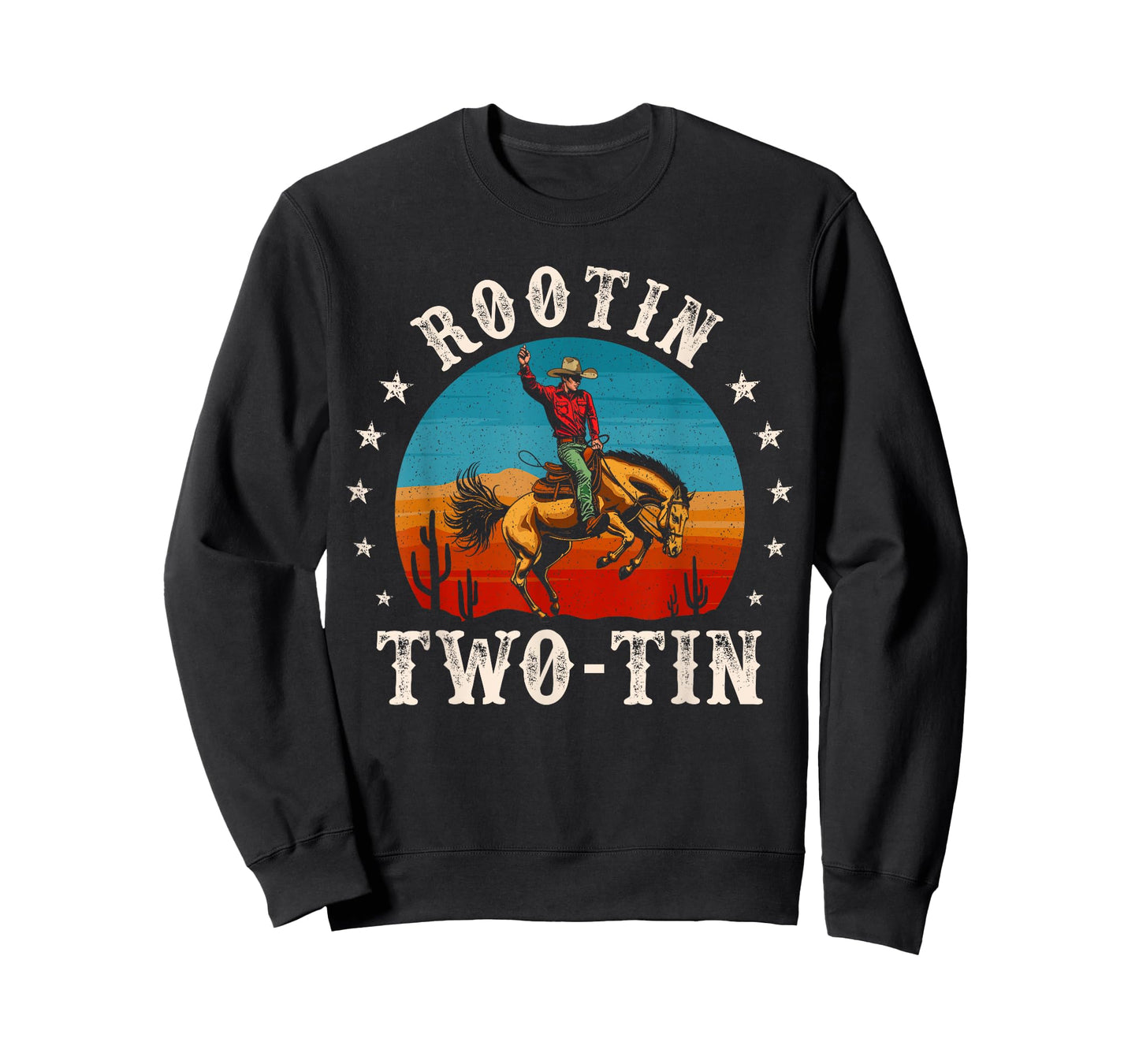 Rootin Two-tin Cowboy 2nd Birthday 2 Year Old Boy Rodeo Bday T-Shirt