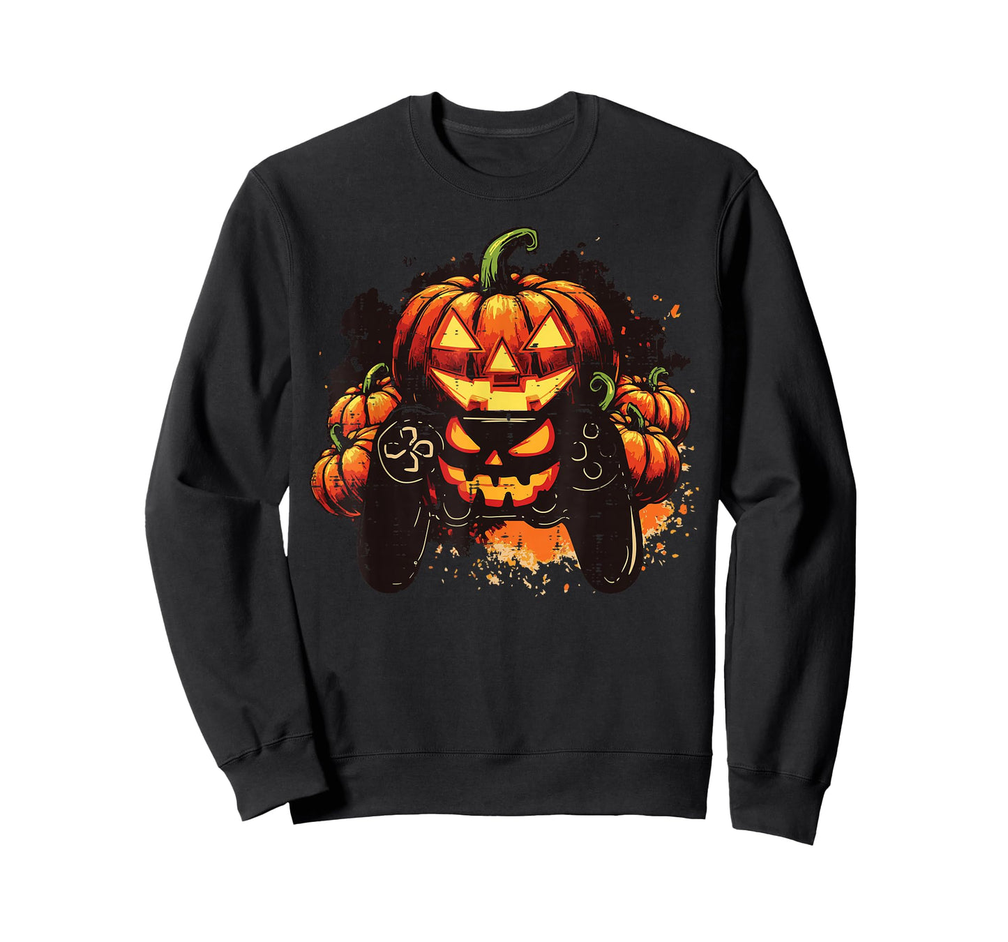 Halloween Gamer Controller Pumpkin Costume Men Boys Kids T-Shirt