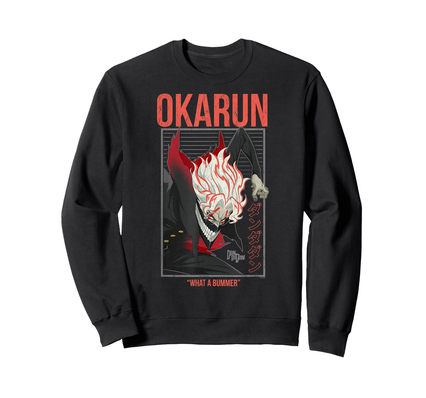 Dan Da Dan What a Bummer Okarun with Kanji Anime T-Shirt