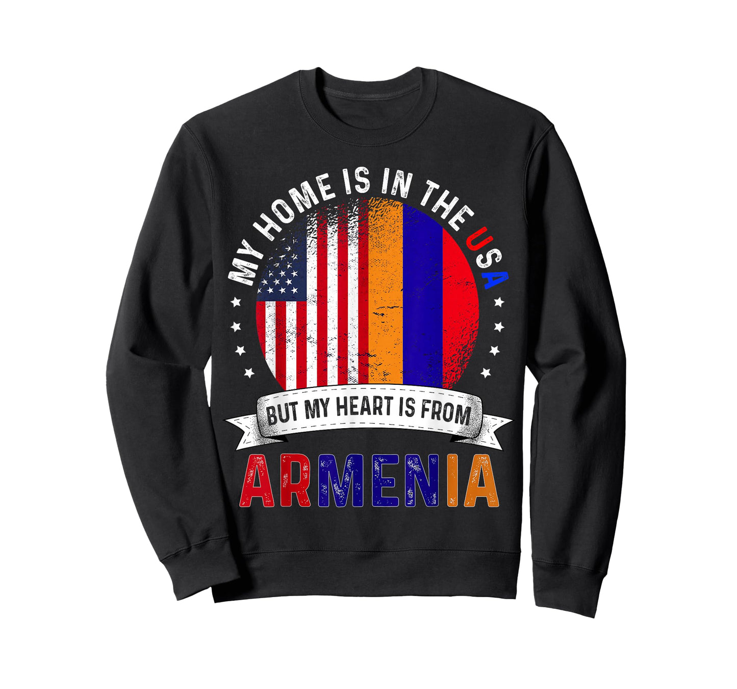 Armenian American Patriot Heart is from Armenia Flag T-Shirt
