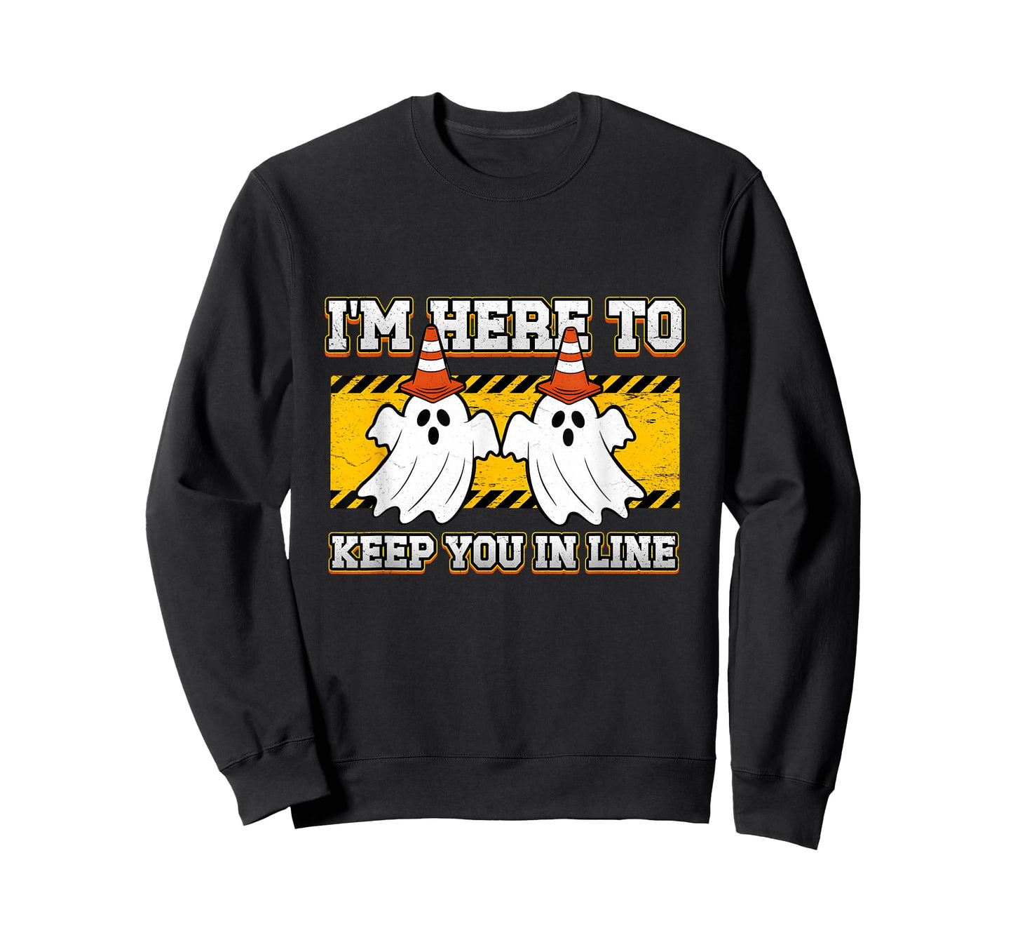 Traffic Cone Ghost Halloween I'm Here to Keep You in Line T-Shirt