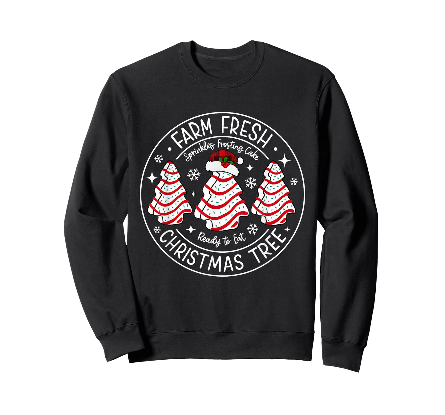 Farm Fresh Christmas Tree Cakes Matching Family Xmas Pajamas T-Shirt