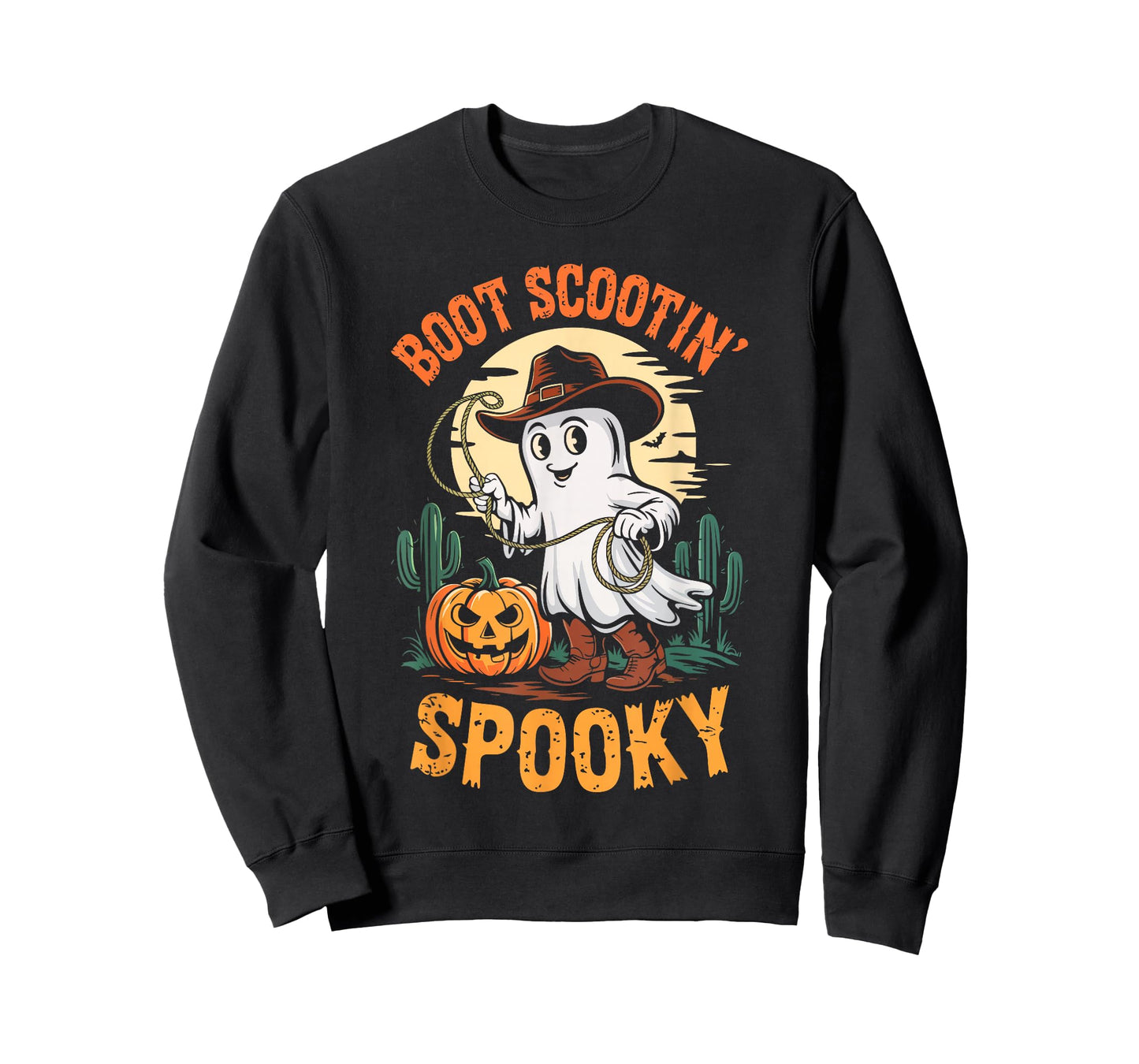 Boot Scootin Spooky Shirt Western Men Women Kids Halloween T-Shirt