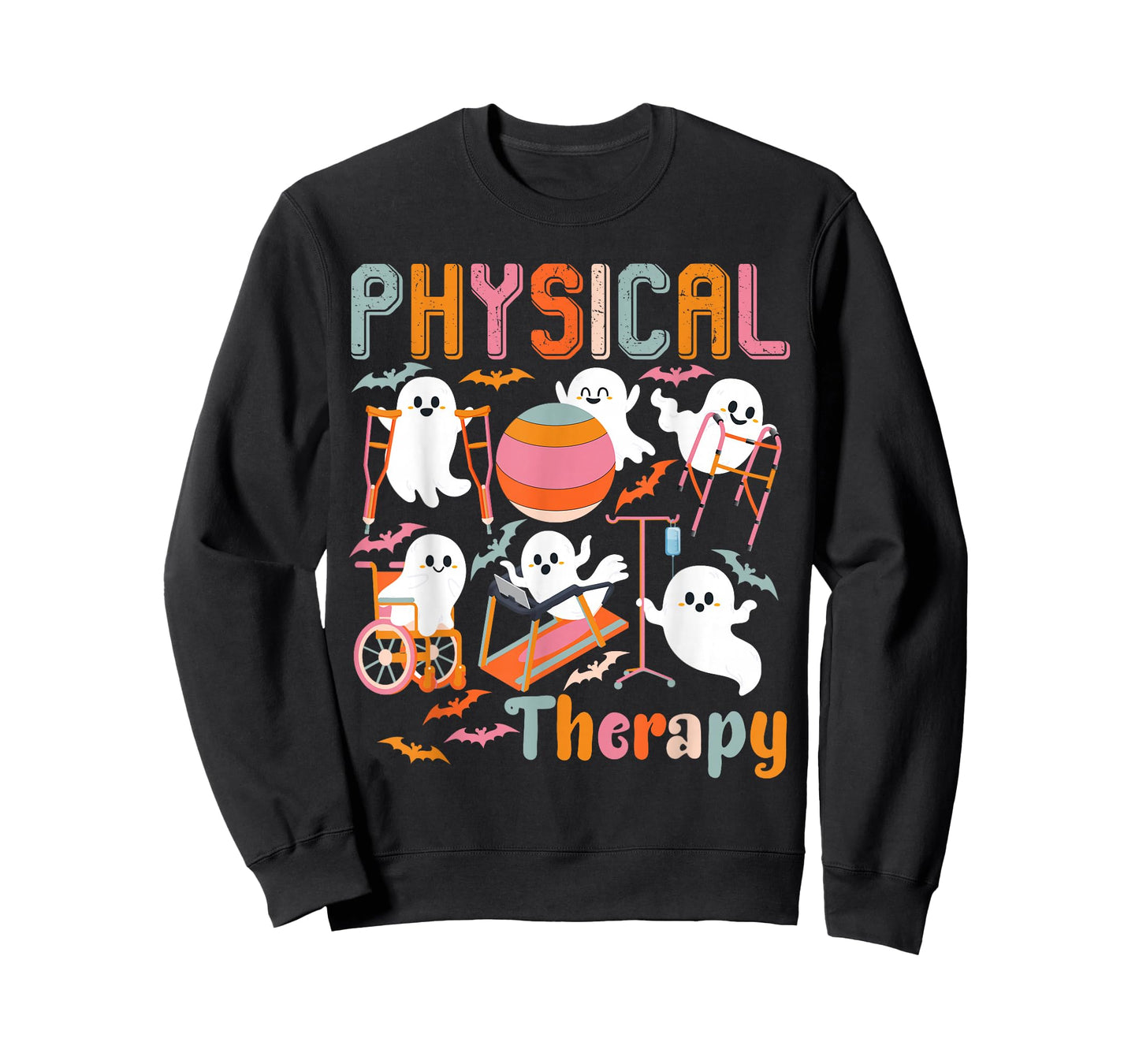 Cute Ghost Physical Therapy PT Physical Therapist Halloween T-Shirt