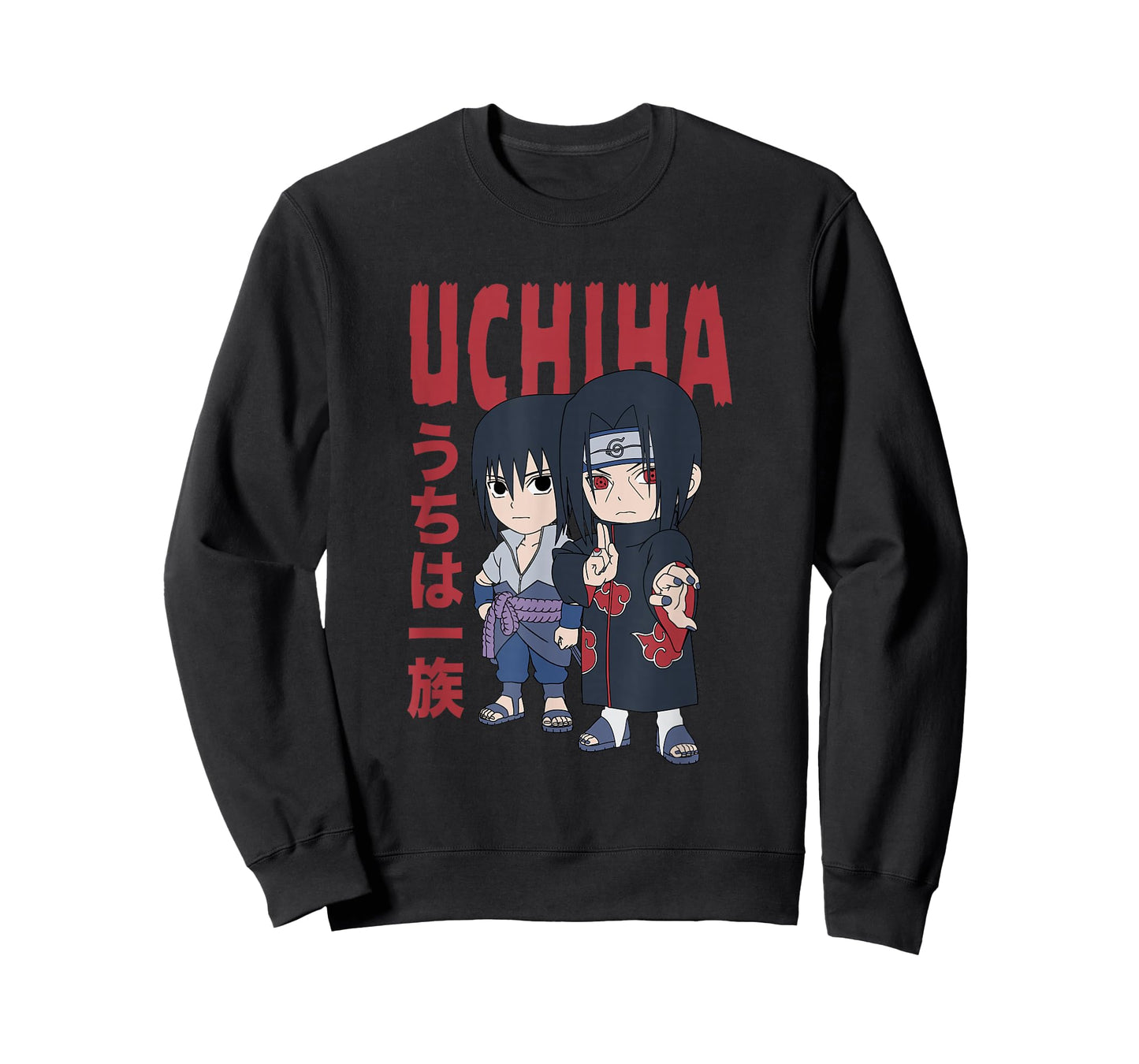 Naruto Shippuden Chibi Uchiha Pose Anime T-Shirt
