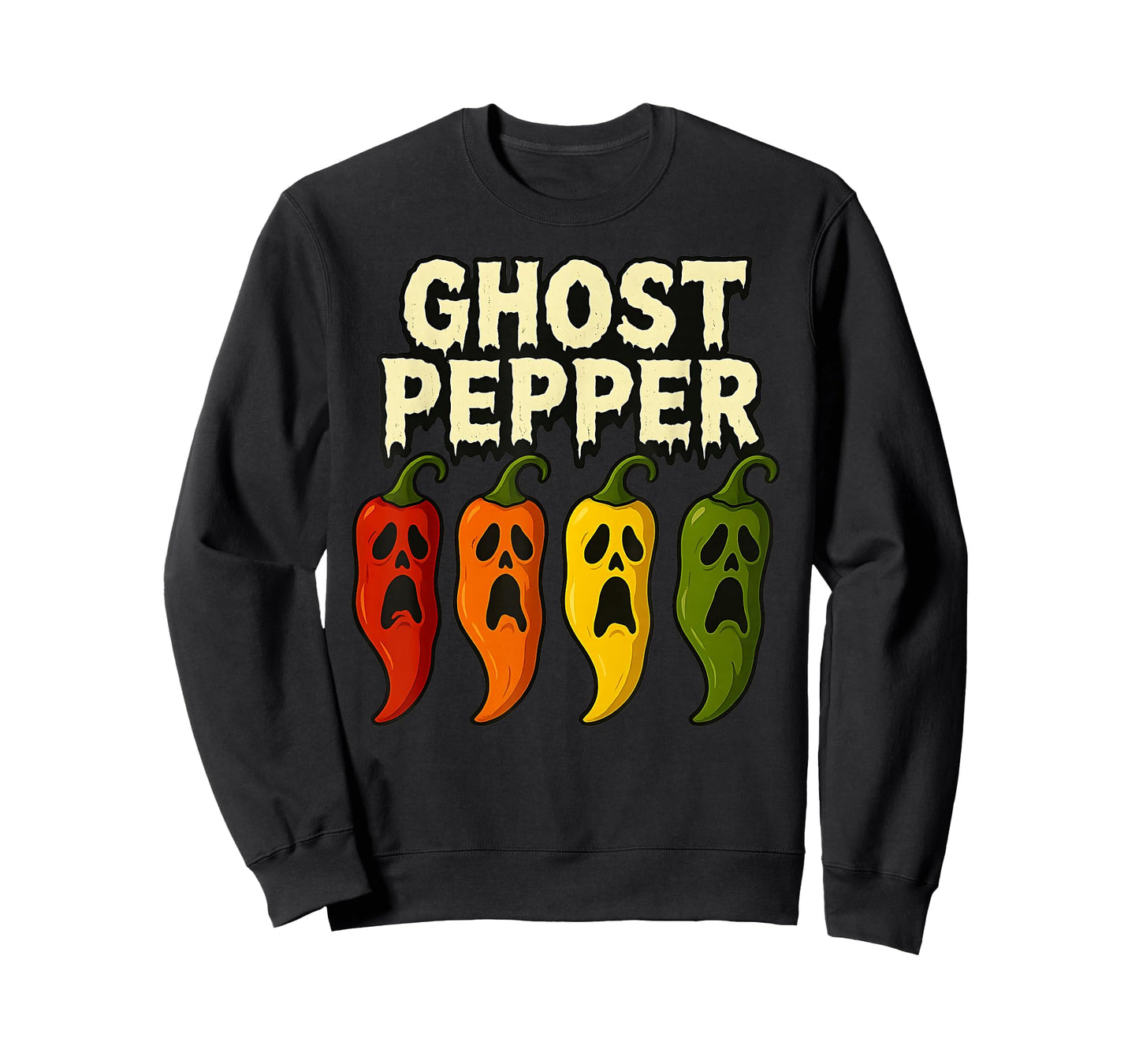 Ghost Pepper Chilli Spicy Hot Halloween Ghost Pepper T-Shirt