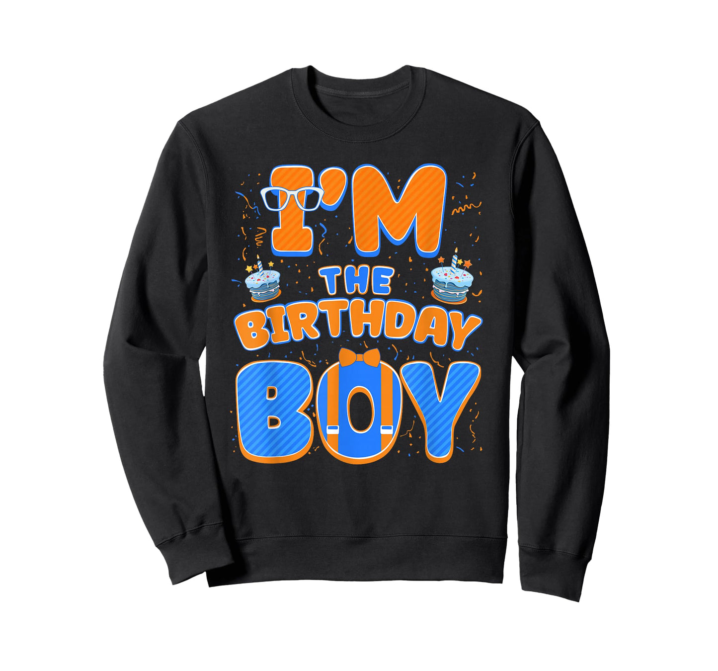 Cute I’m The Birthday Boy Matching Blue Orange Party T-Shirt