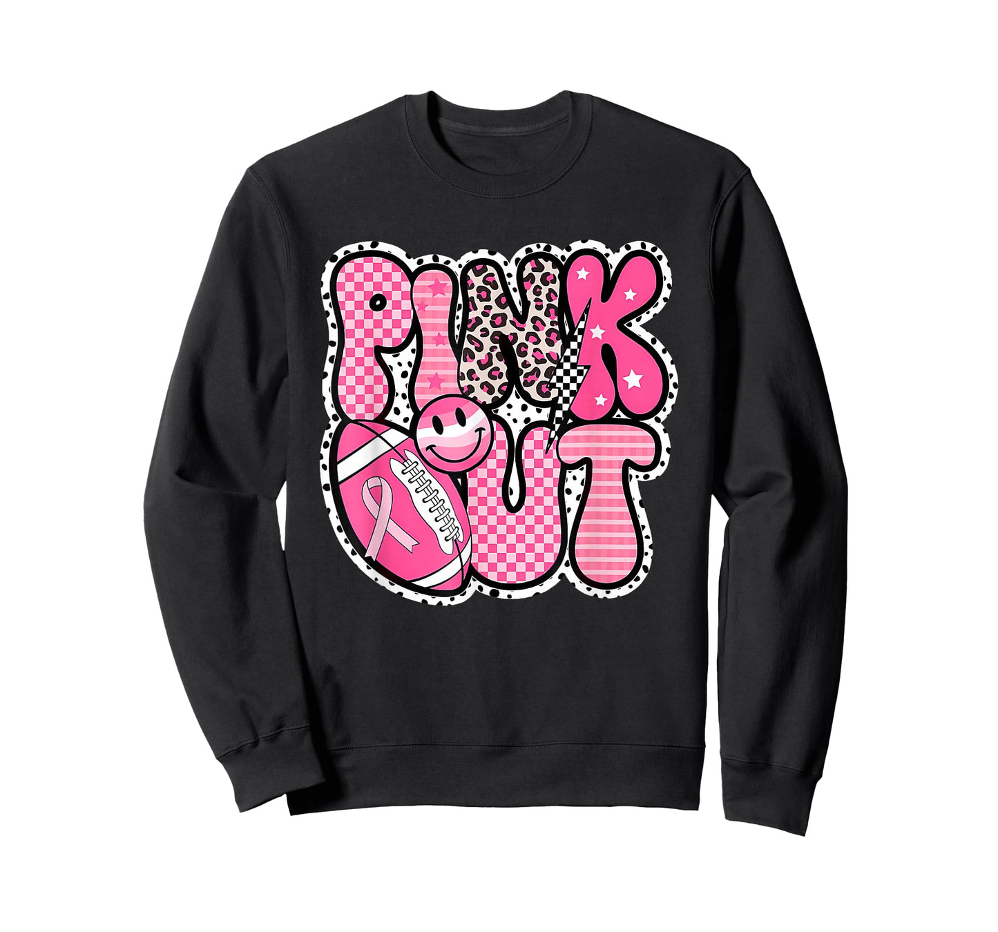 Pink Out Football Team Breast Cancer Awareness Month T-Shirt