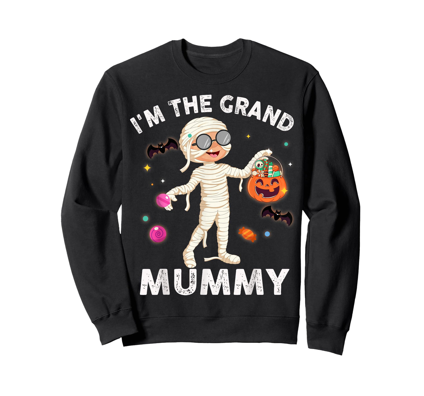 I'm The Grand Mummy Funny Grandma Halloween T-Shirt
