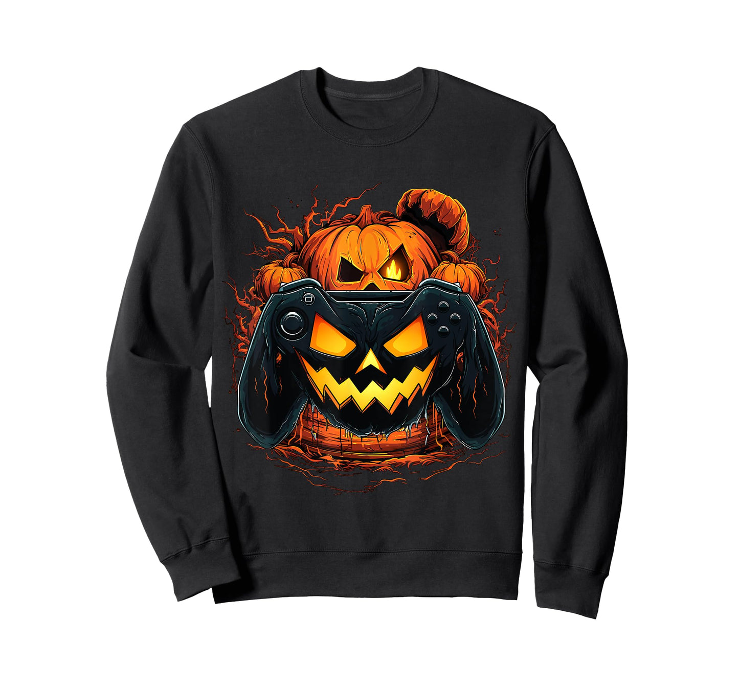 Halloween Shirt Gamer Gaming Pumpkin Boys Halloween Costume T-Shirt