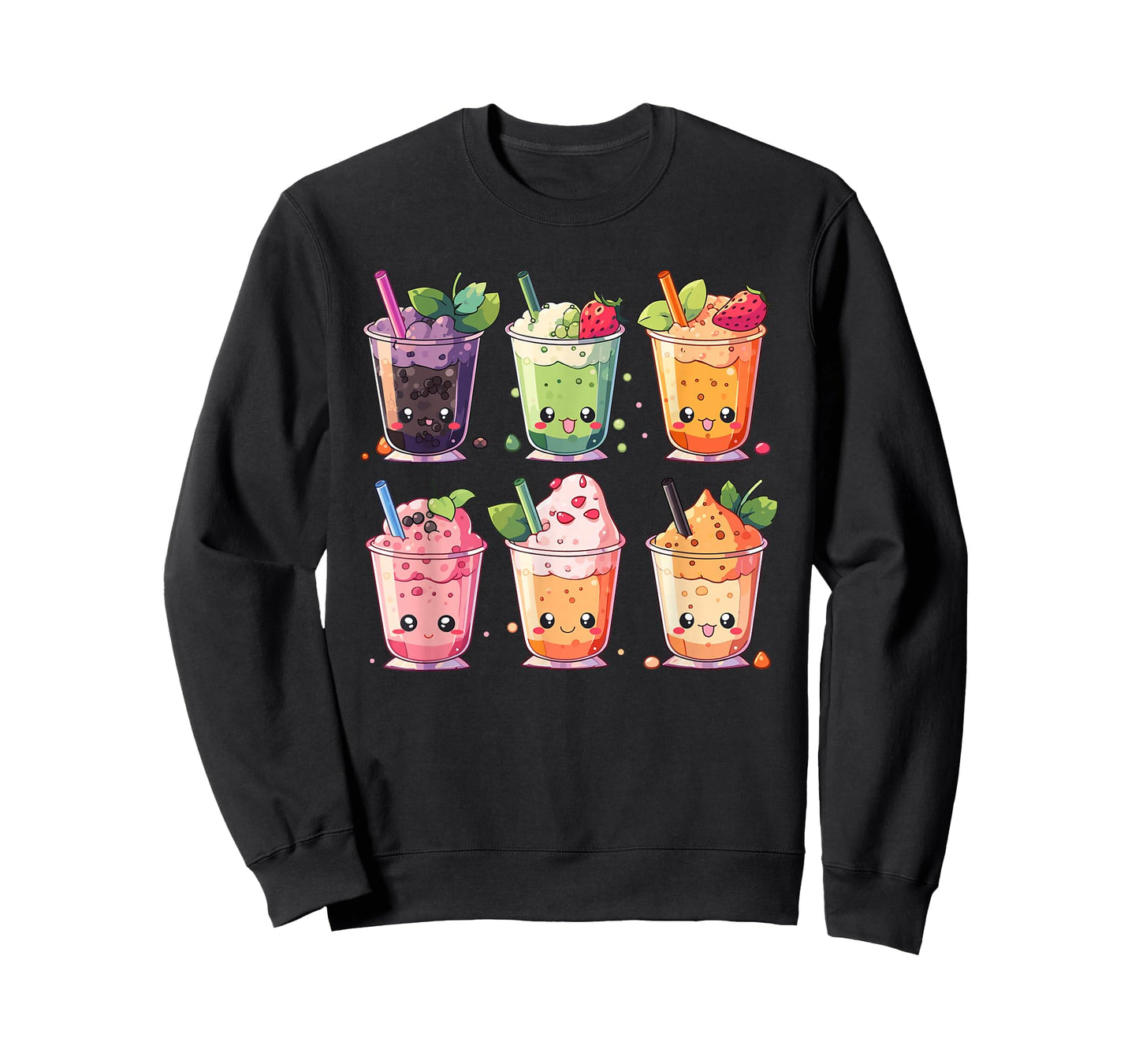 Cute Bubble Tea Boba Milk Tea Kawaii Anime Lover T-Shirt