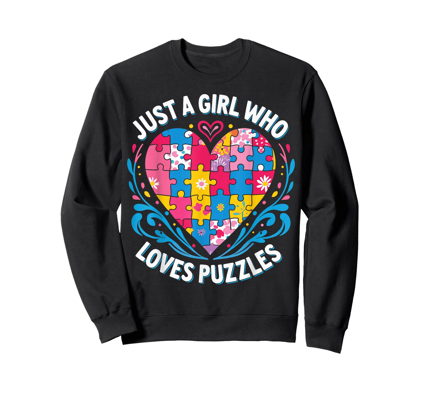 Just A Girl Who Loves Puzzles - Puzzle Piece Lover T-Shirt