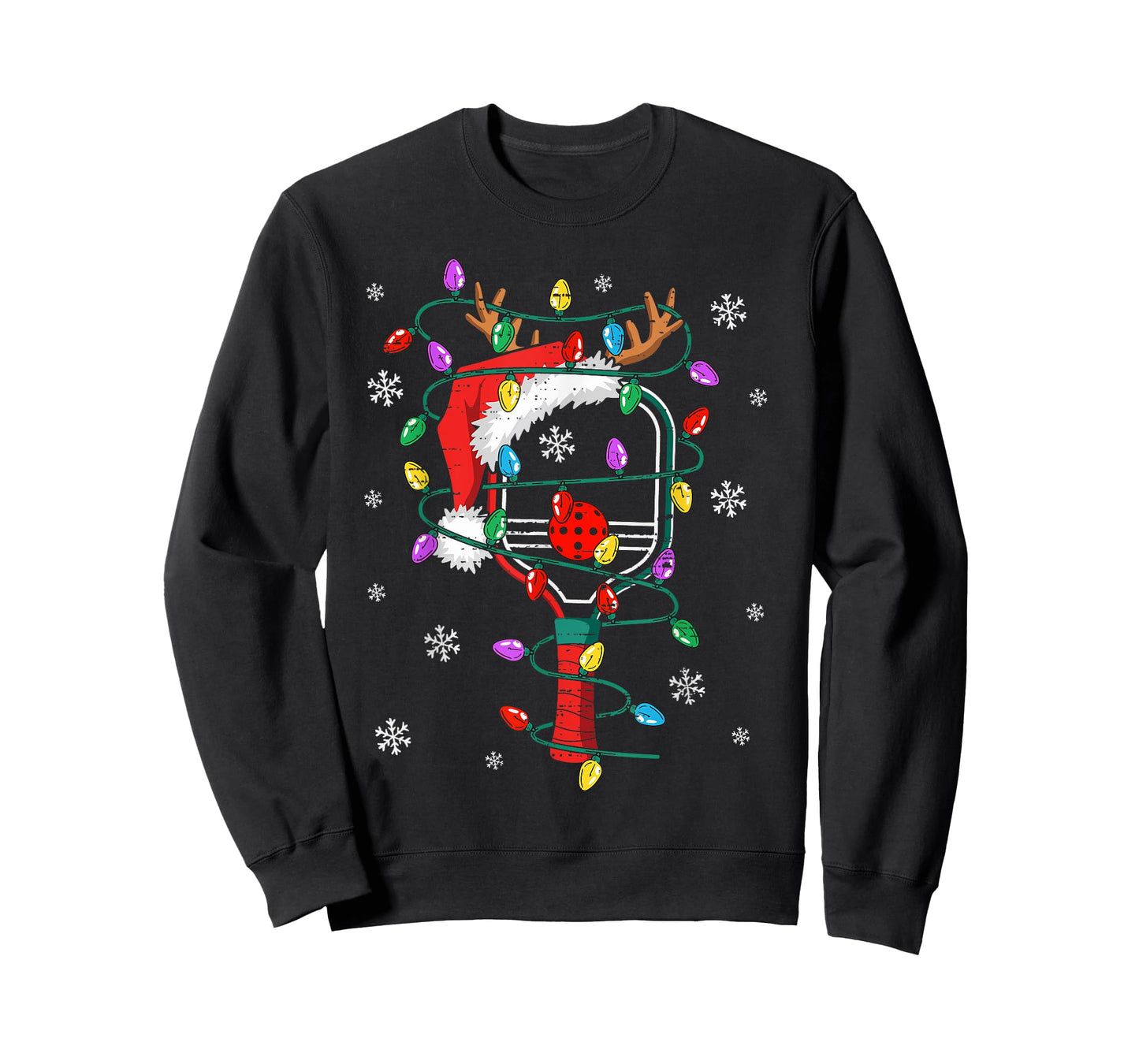 Christmas Pickleball Xmas Santa Sports Hat Mens Womens Kids T-Shirt
