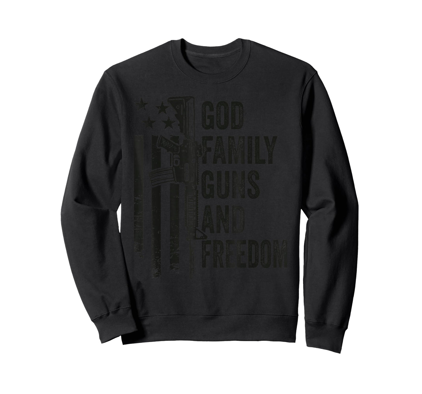 GOD Family Guns & Freedom - Gun Rights Faith Jesus Camo T-Shirt