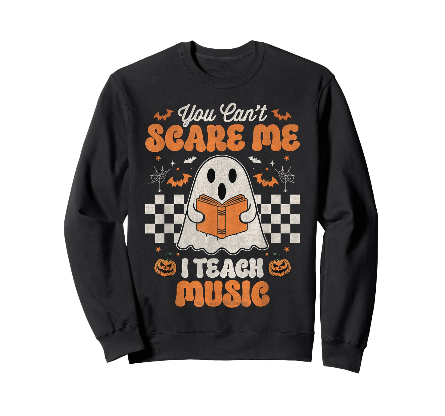 You Can't Scare Me I Teach Music Retro Teacher Halloween T-Shirt