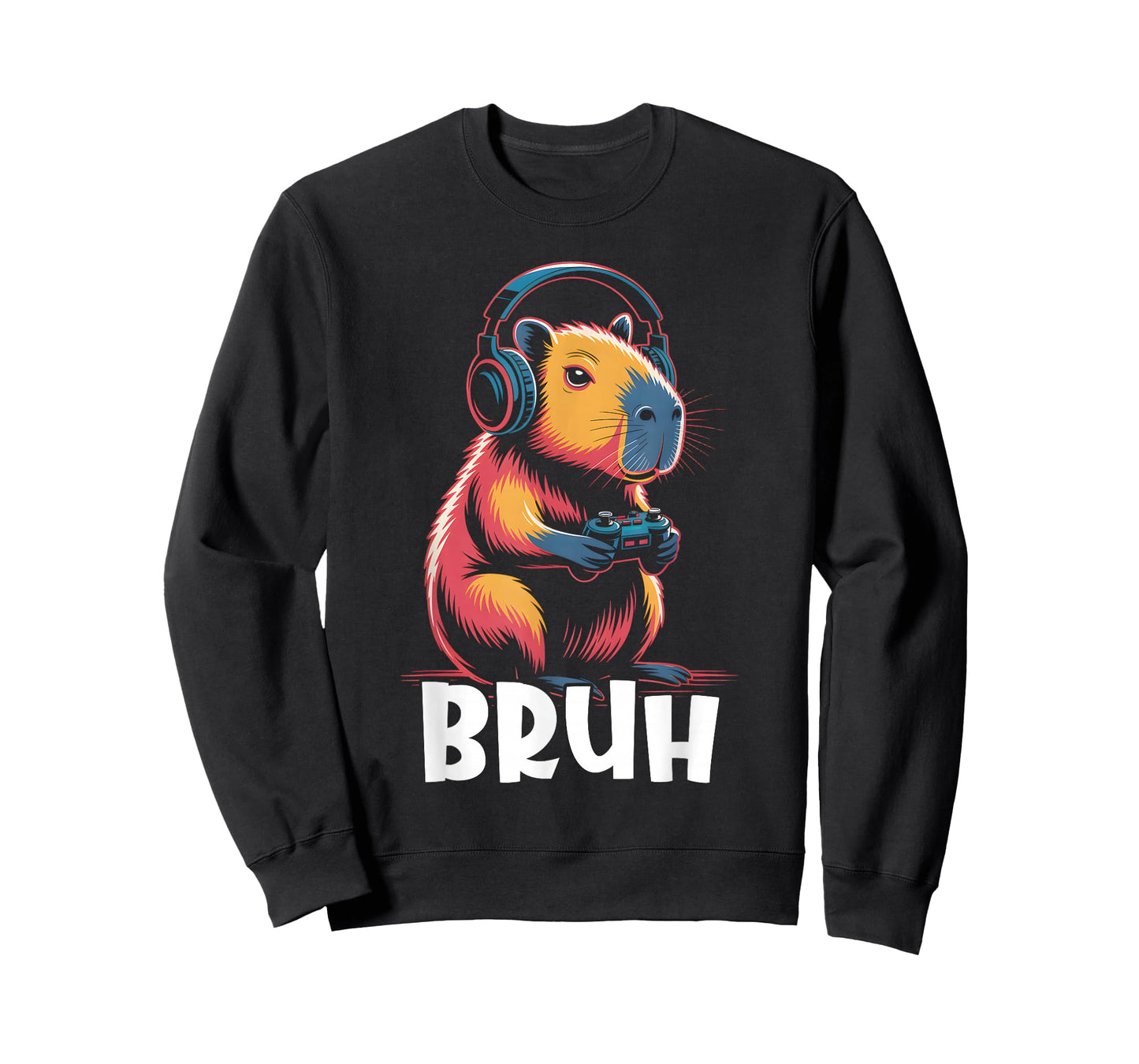 Bruh Video Games Boys Capybara T-Shirt