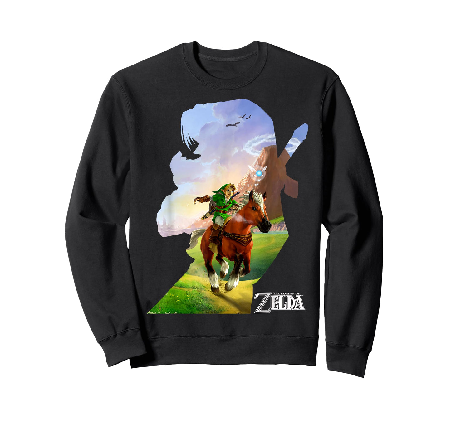 Nintendo Zelda Link Epona Ride Silhouette T-Shirt