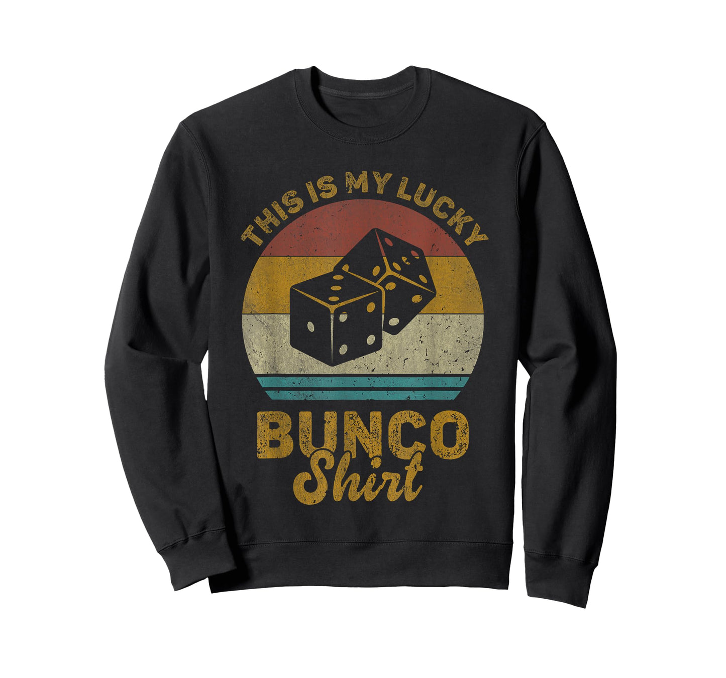 This Is My Lucky Bunco Shirt Funny Vintage Bunco Dice Game T-Shirt
