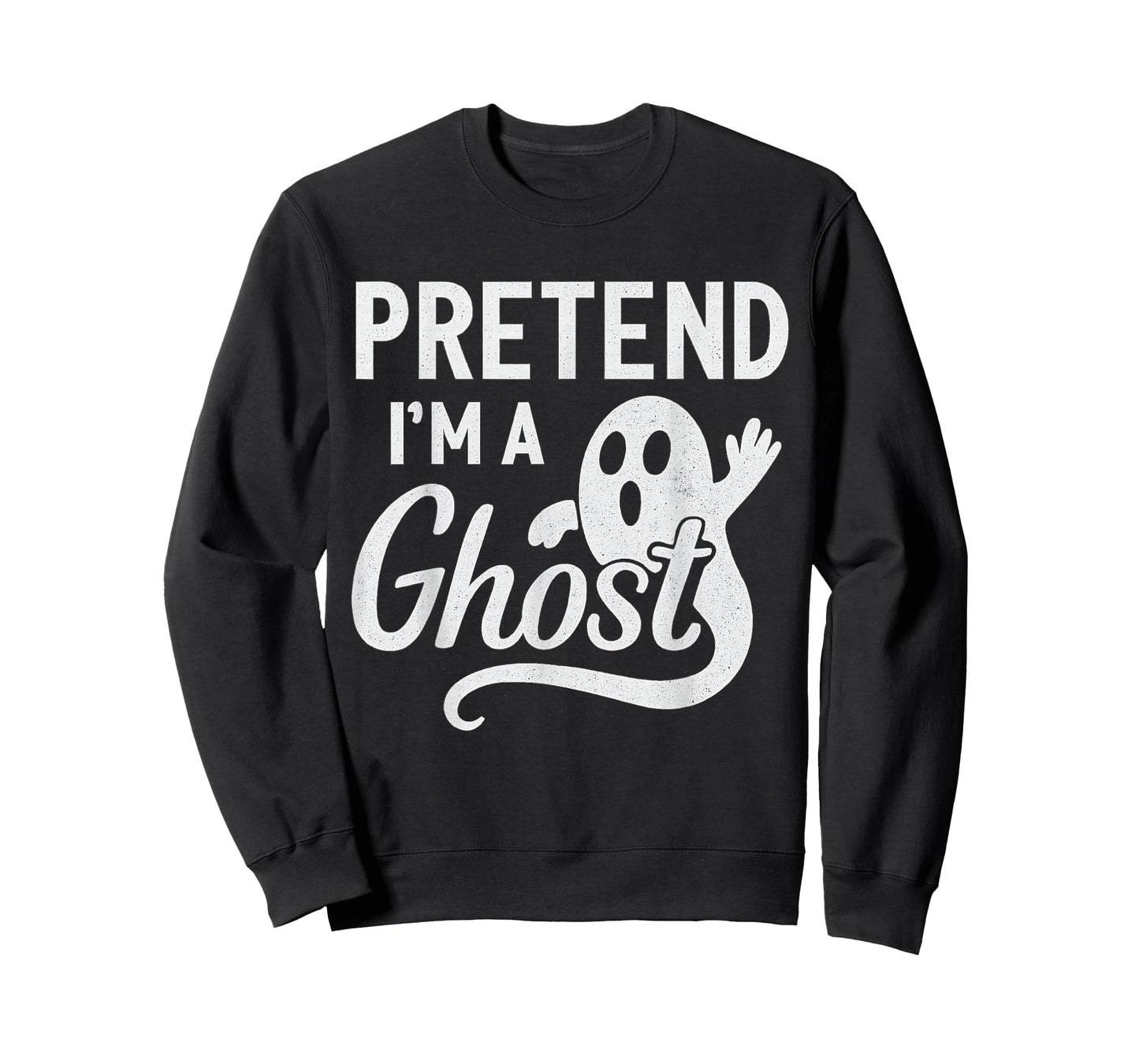 Funny Pretend I’m A Ghost Easy Costume Lazy Halloween Spooky T-Shirt