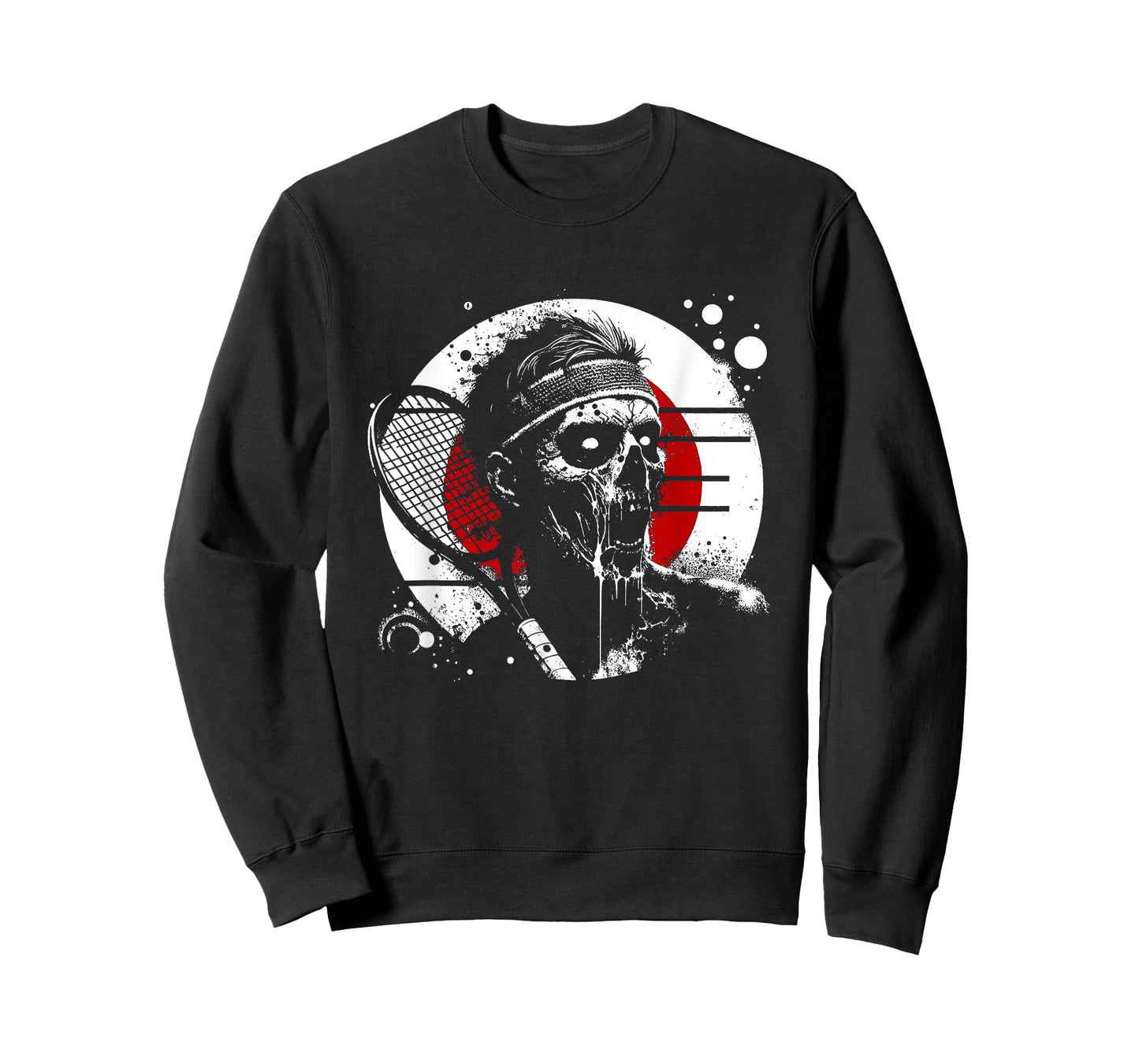 Male Zombie Tennis Player - Creepy Tennis Halloween Lover T-Shirt