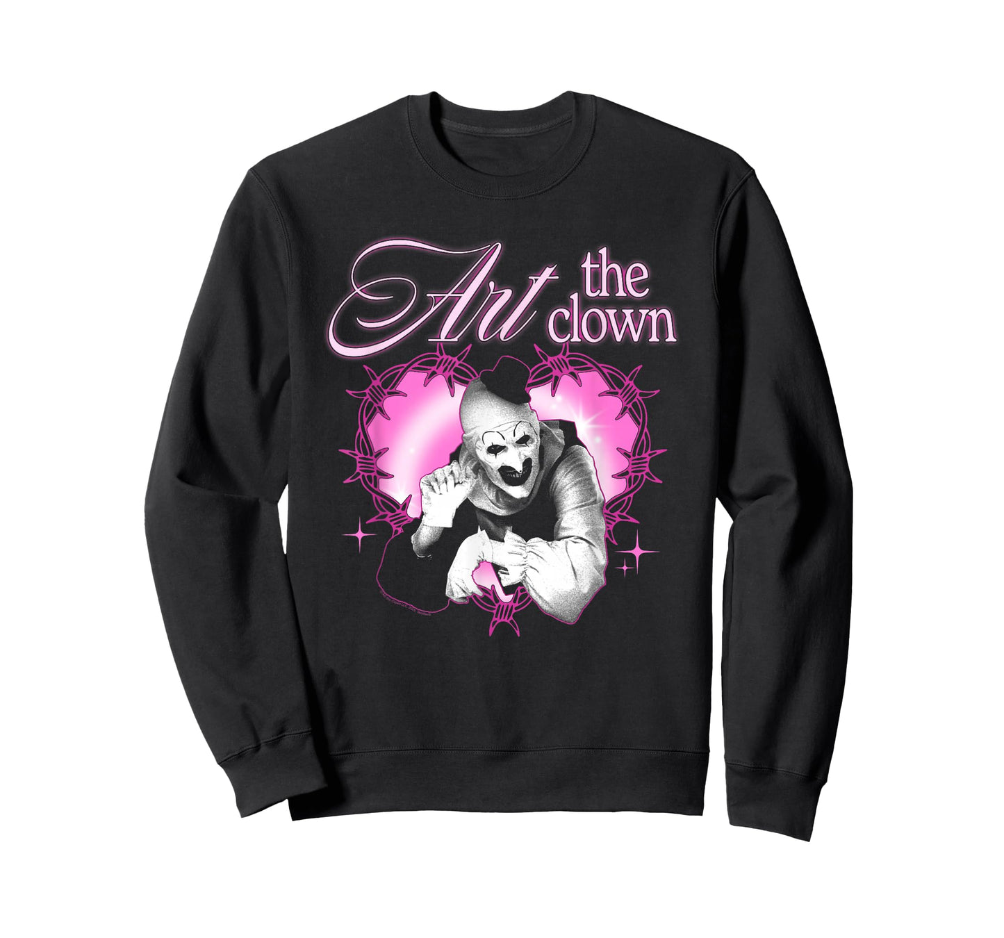 Terrifier Barbed Wire Heart Pink Logo Horror Movie T-Shirt