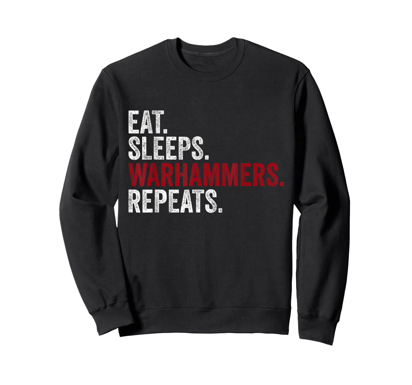 Vintage Eat Sleeps Warhammers Repeats Funny T-Shirt