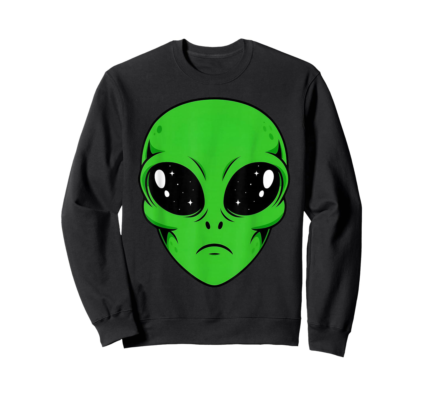 Face Alien Green Alien Head Halloween Costume Men Women Kids T-Shirt