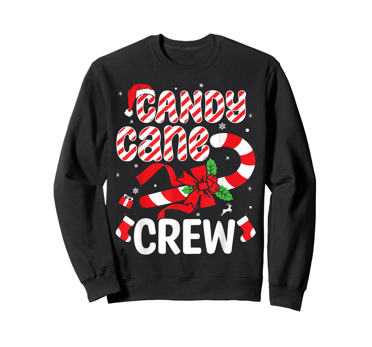 Candy Cane Crew - Funny Christmas Holiday Men Women T-Shirt