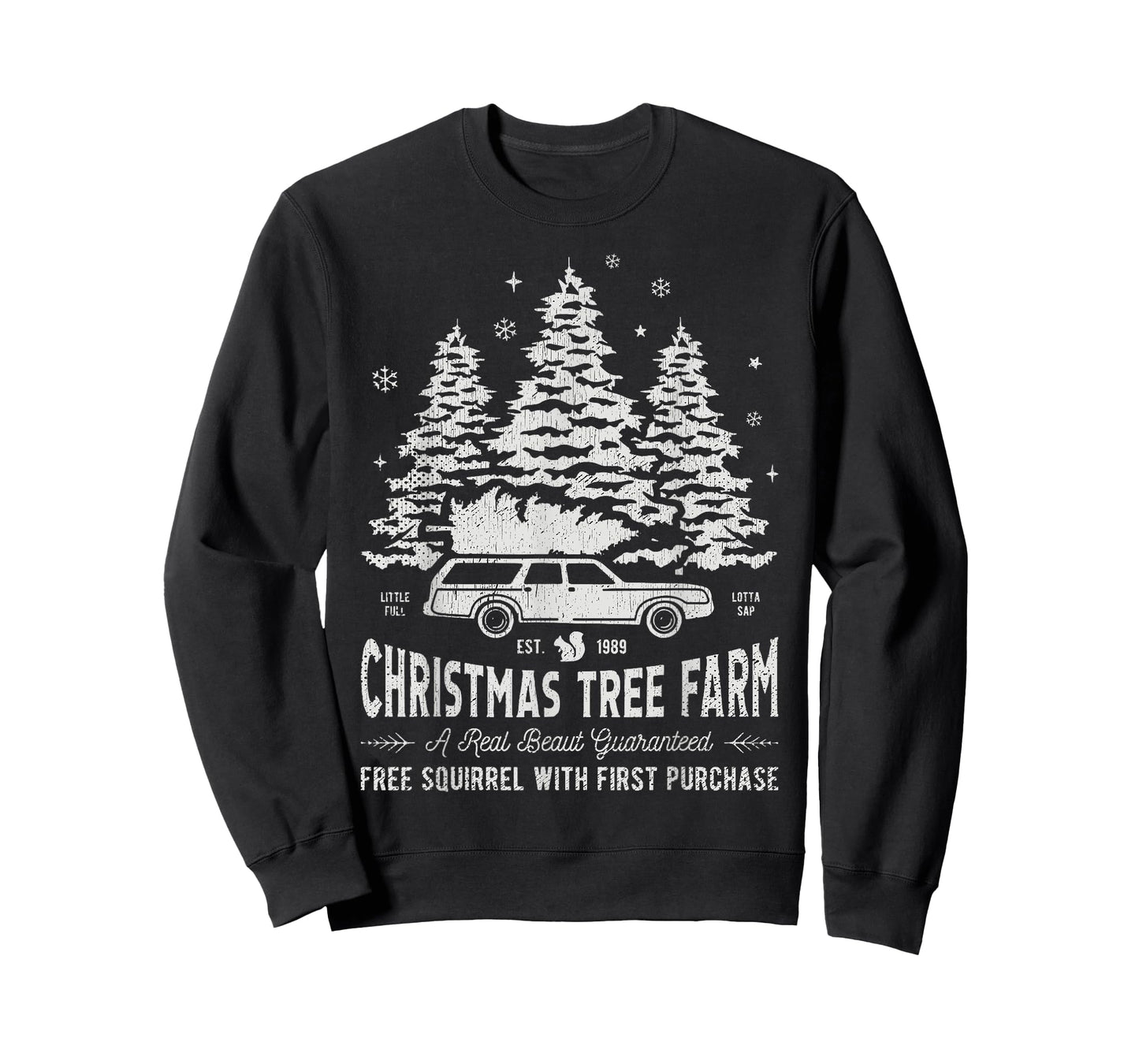 Christmas Movie Car Christmas Tree Farm Funny X-Mas T-Shirt