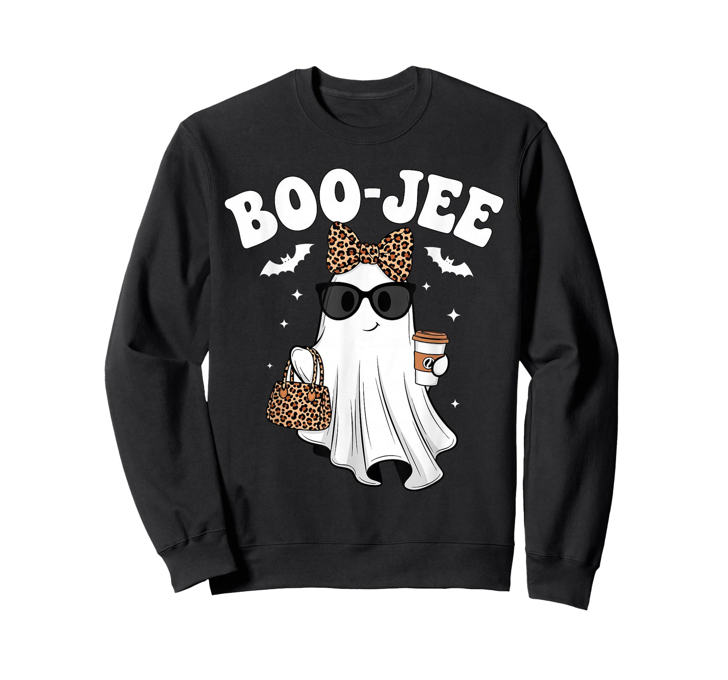 Boo JEE Boujee Pink Ghost Halloween October Vibes T-Shirt