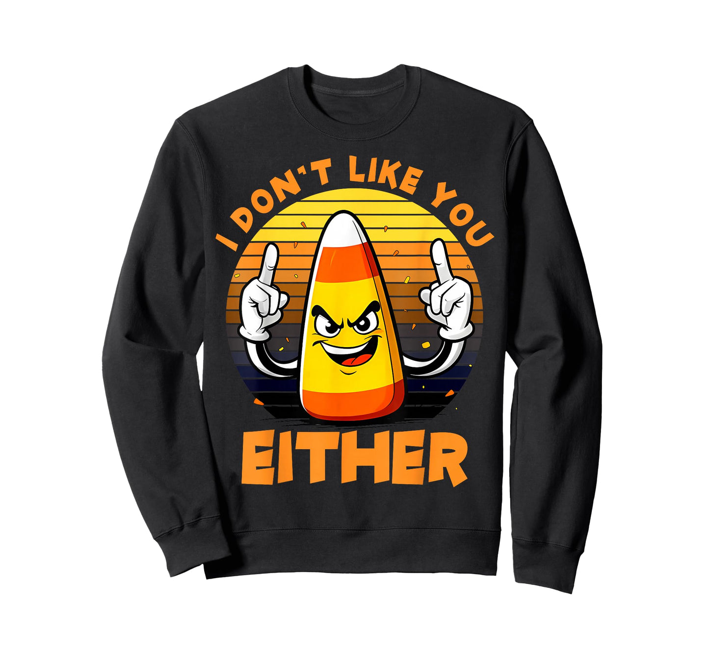 Halloween Costume Team Candy Corn I Don't Like You Either T-Shirt