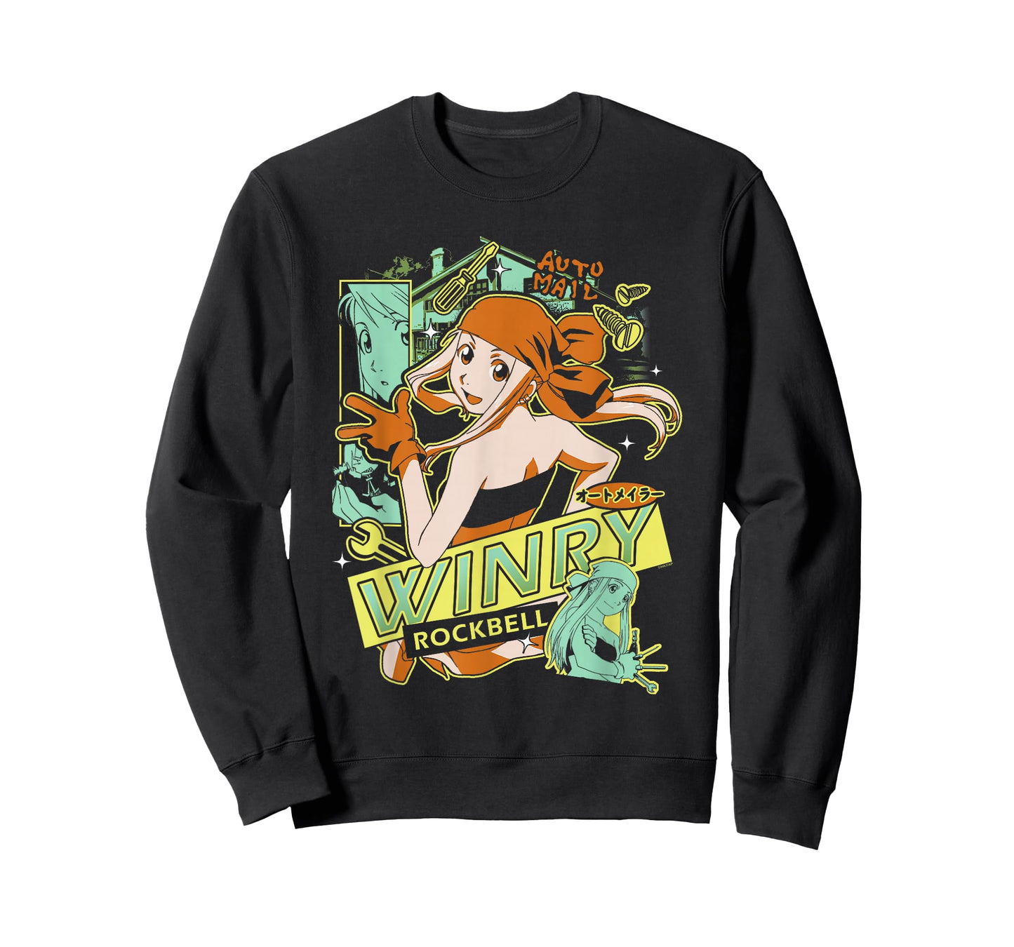 Fullmetal Alchemist: Brotherhood Winry Collage Anime T-Shirt