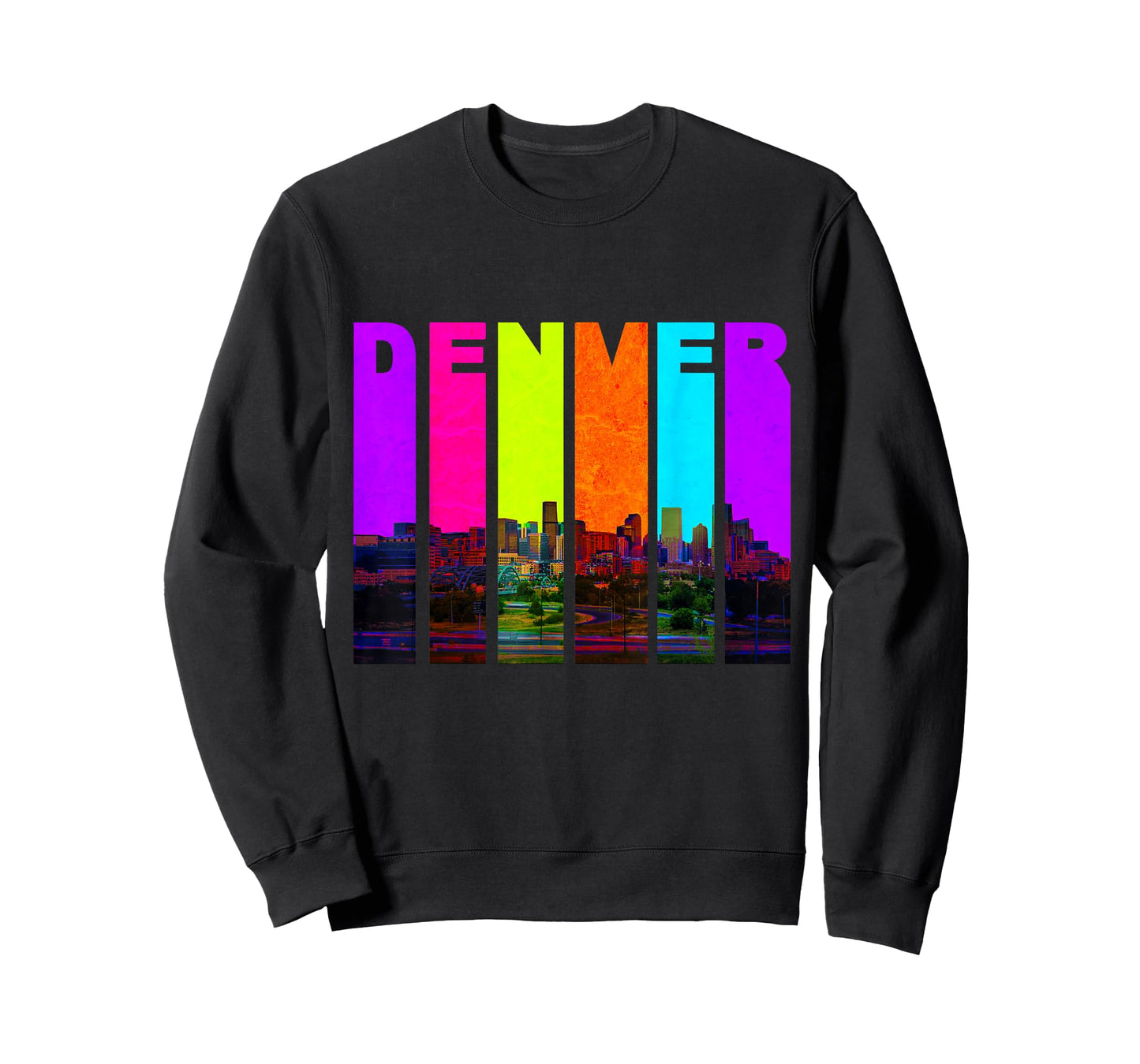 Retro I Love Denver Colorado Skyline T-Shirt