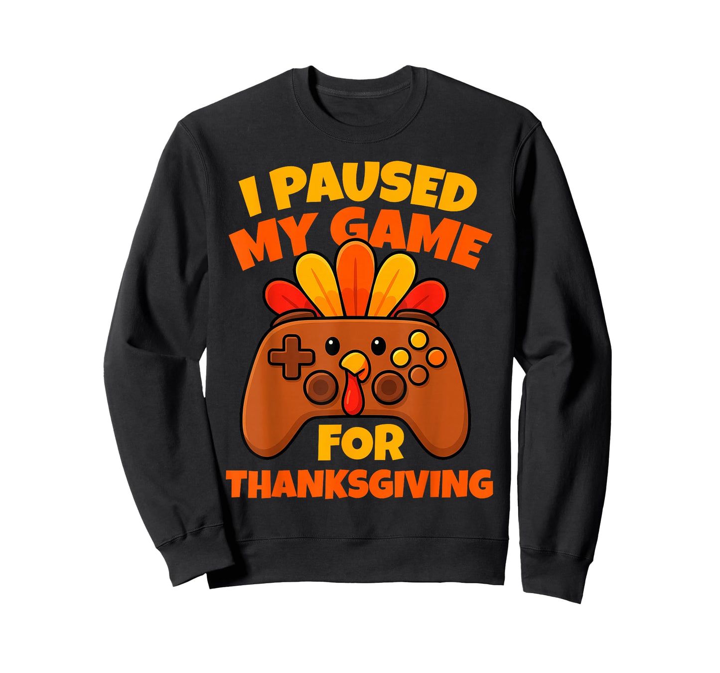 Happy Thanksgiving Gaming Fall Turkey Gamer Boys Kids Men T-Shirt