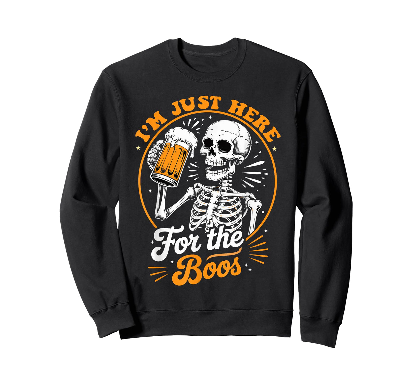 I'm Just Here for The Boos Halloween Costume Skeleton Cute T-Shirt