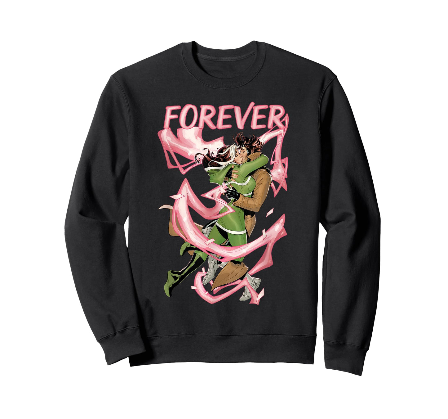Marvel X-Men Rogue and Gambit Forever Kiss Valentine's Day T-Shirt