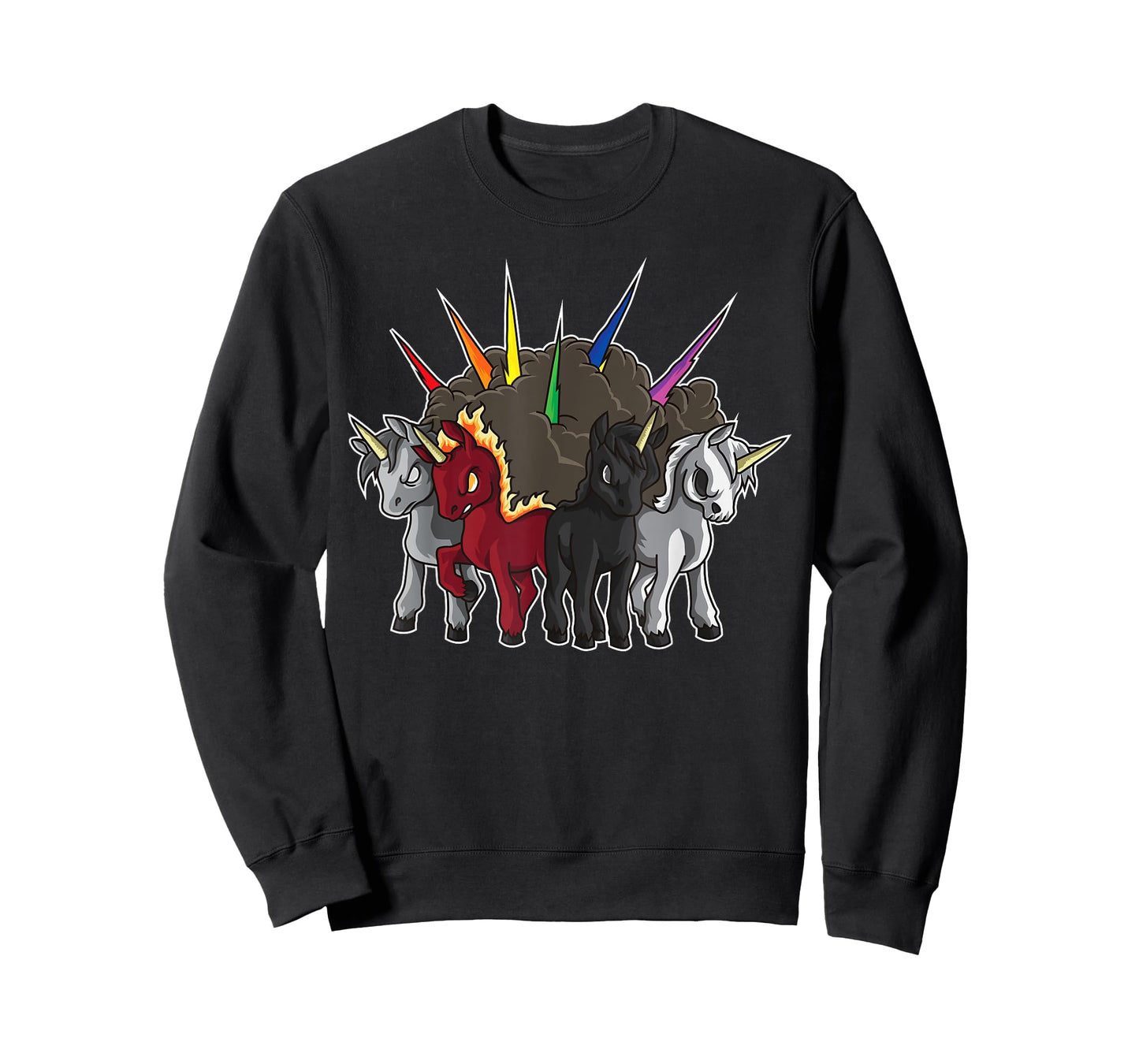 The Four Unicorns Of The Apocalypse - Horsemen Parody T-Shirt