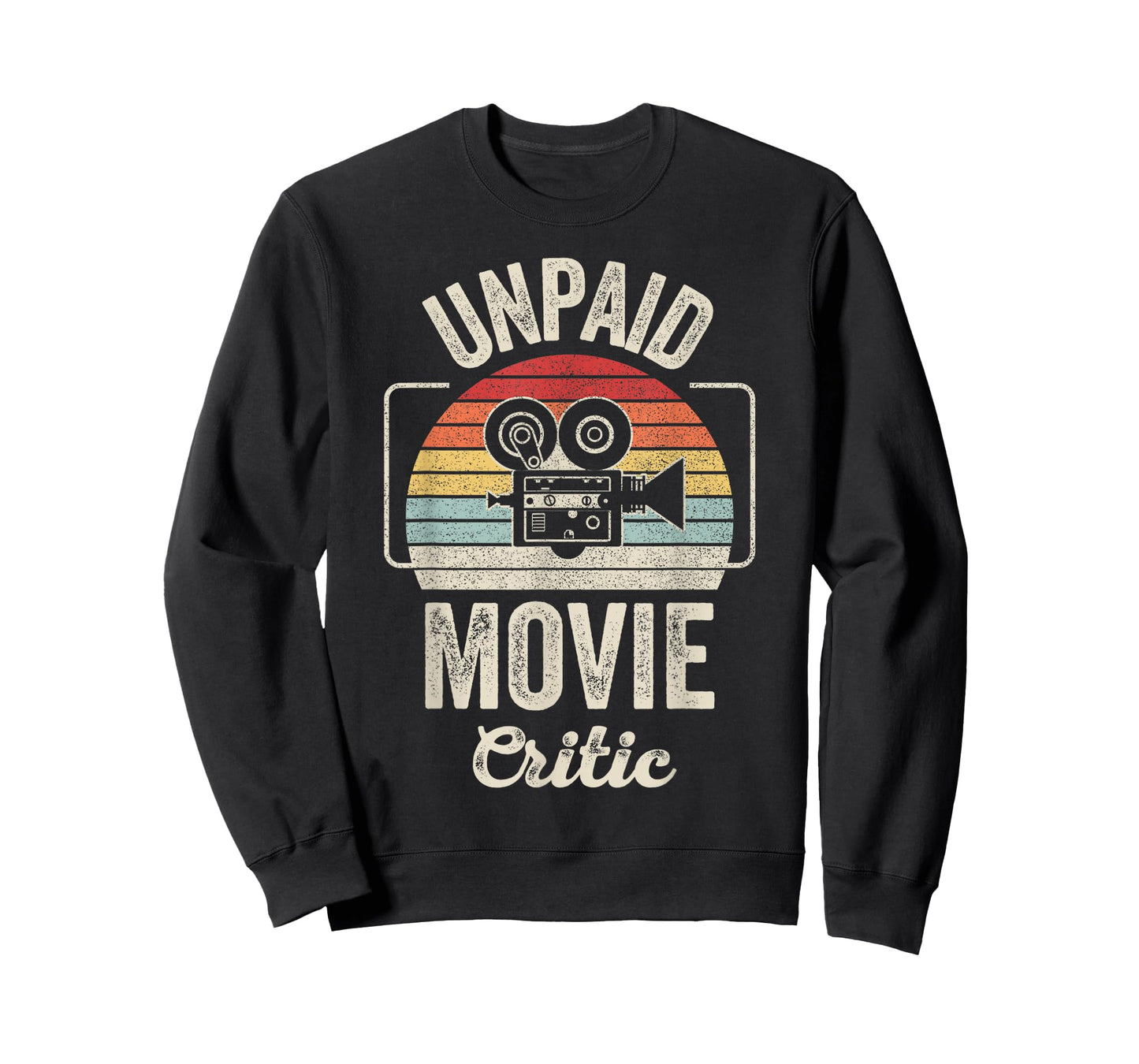 Retro Vintage Unpaid Movie Critic Film Cinema Motion Picture T-Shirt