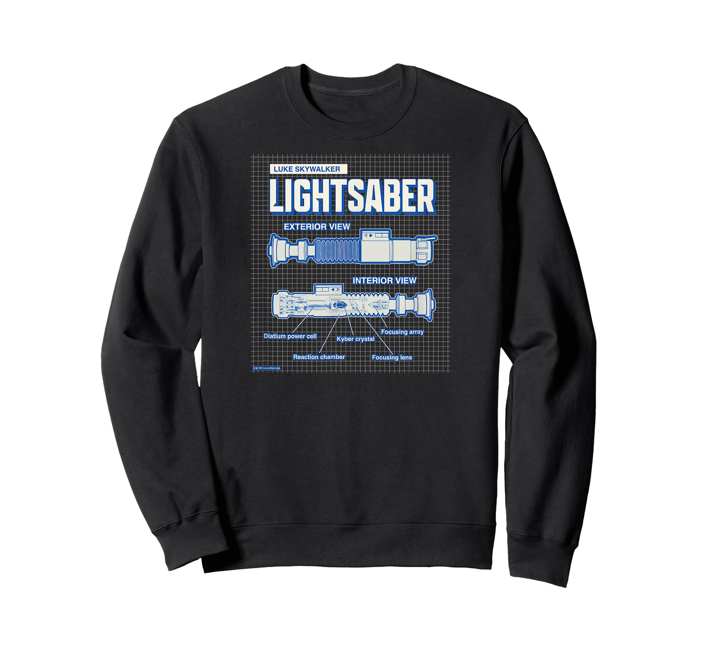 Star Wars - Luke Skywalker Lightsaber Schematic T-Shirt