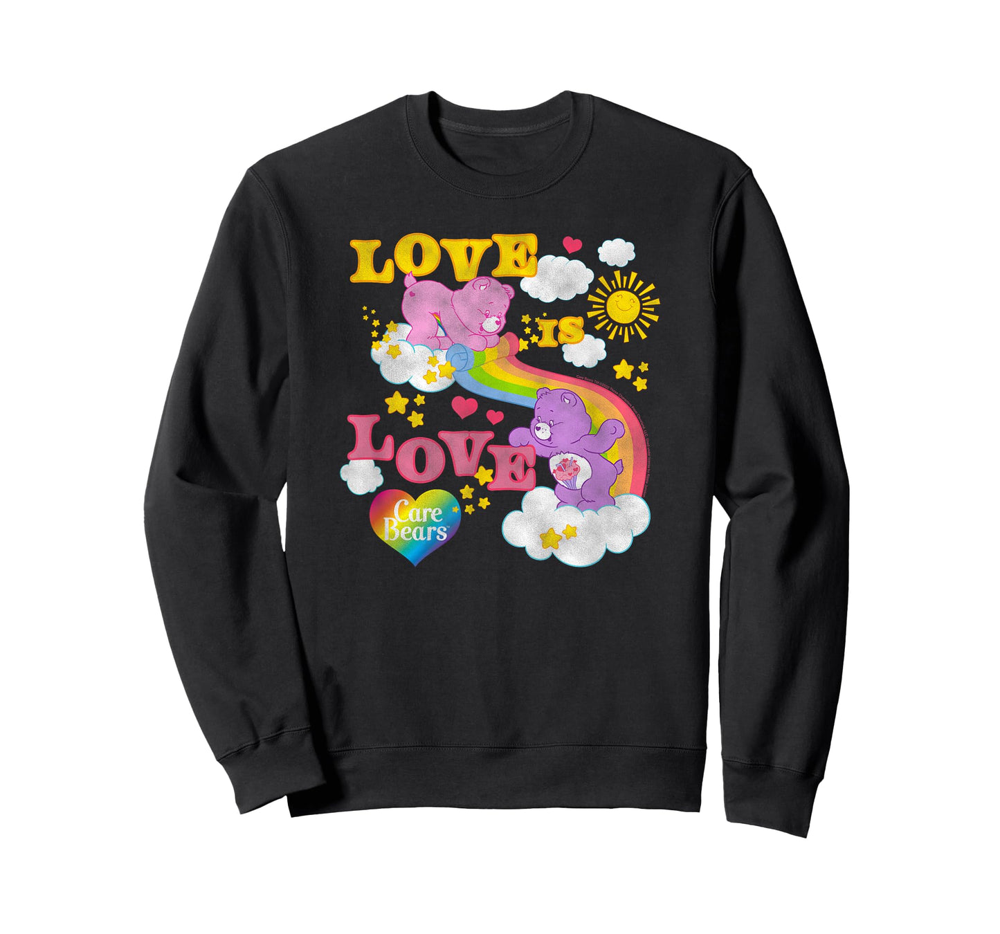 Care Bears Love is Love Rainbow Pride Retro Cartoon T-Shirt