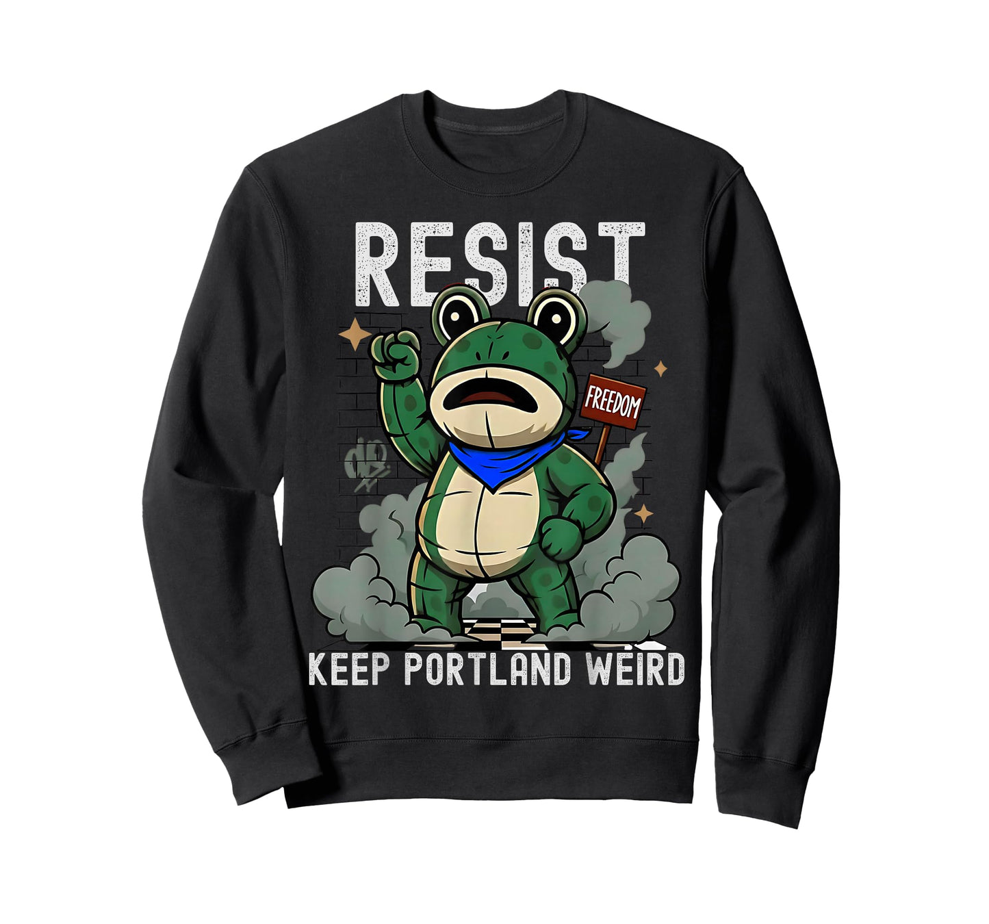 Portland 2025 Resist Portland Frog No Kings Protest Funny T-Shirt