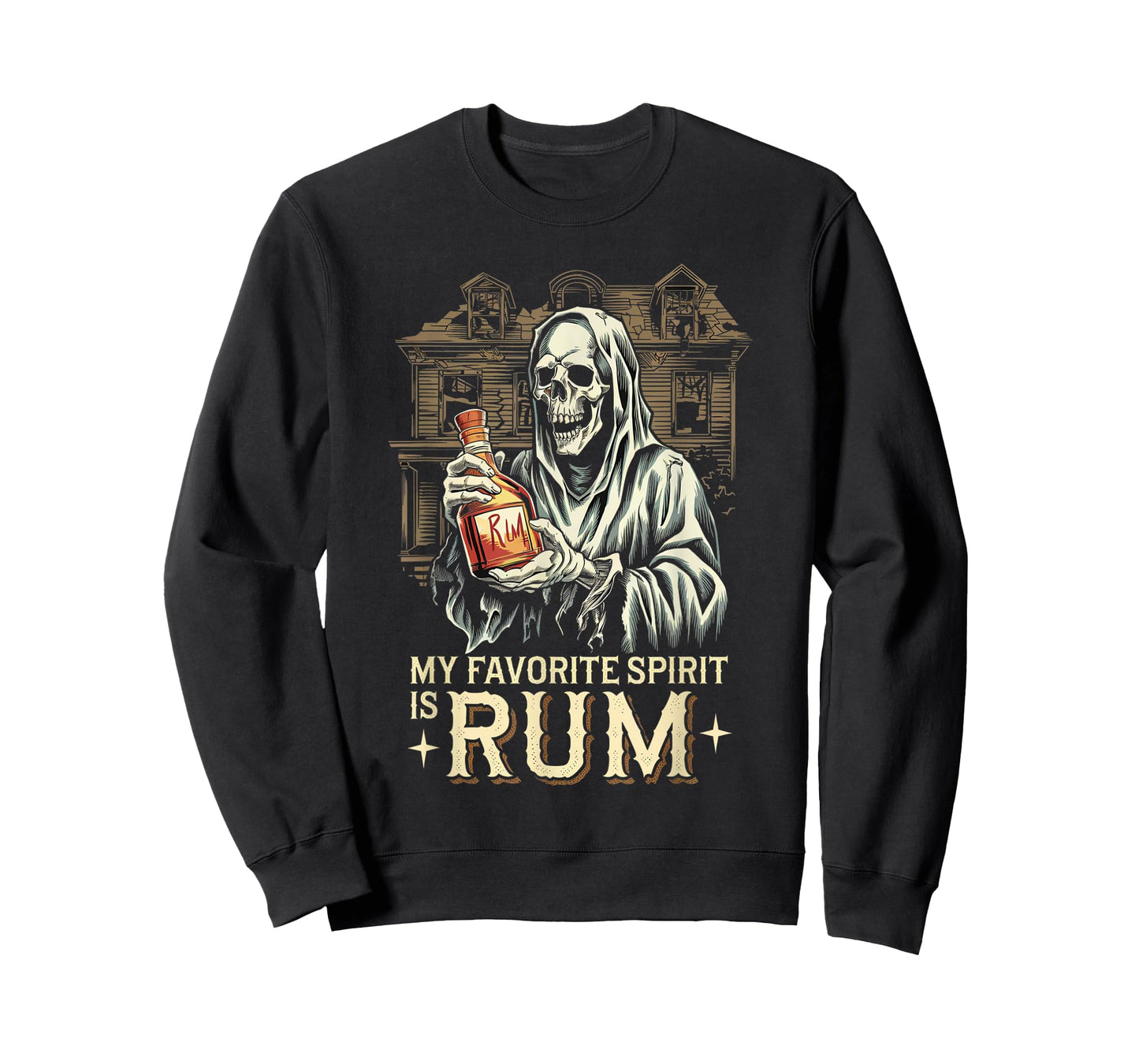 My Favorite Spirit Is Rum Ghost Halloween Rum T-Shirt
