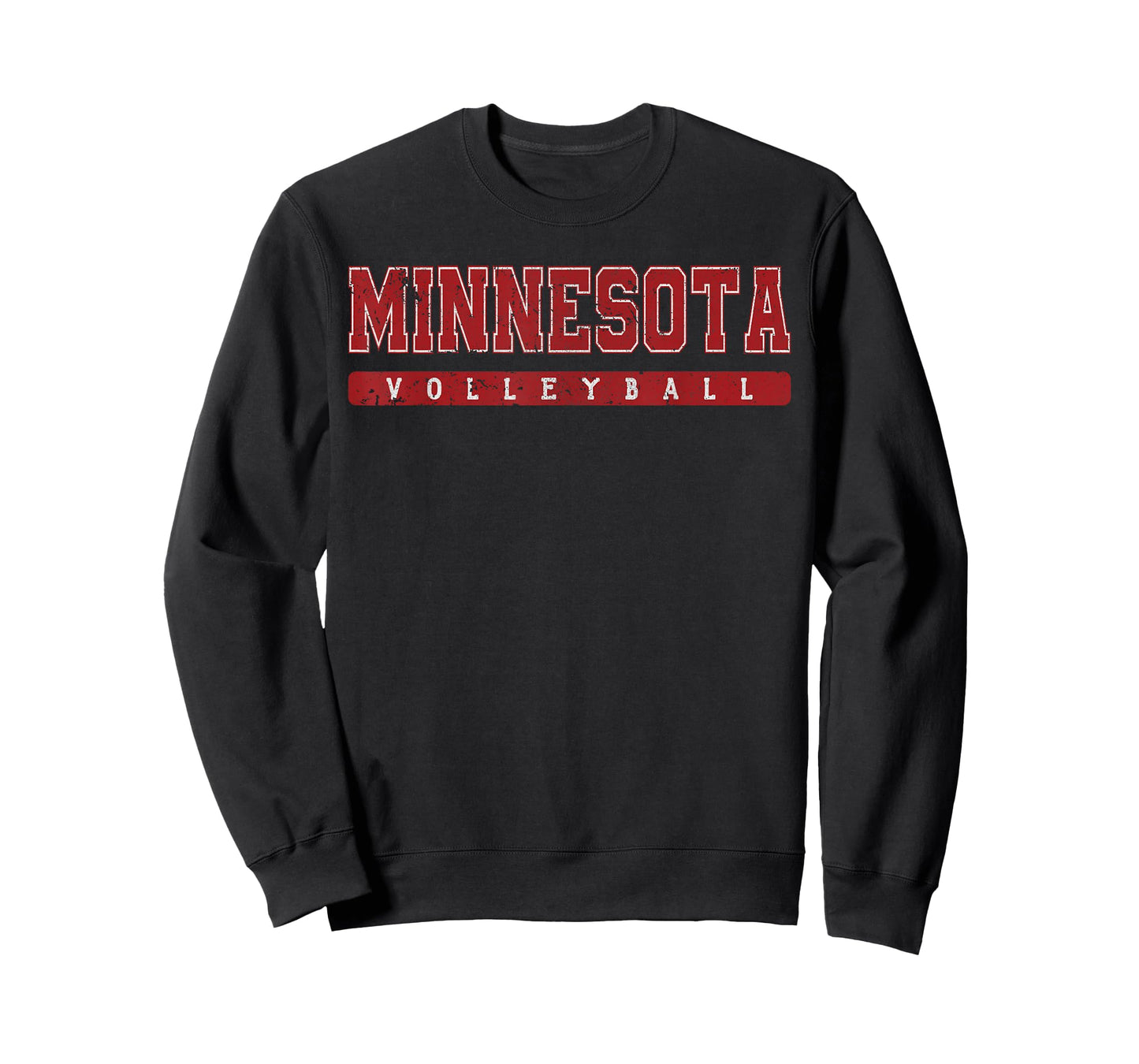 Minnesota Volleyball Red Vintage Text T-Shirt