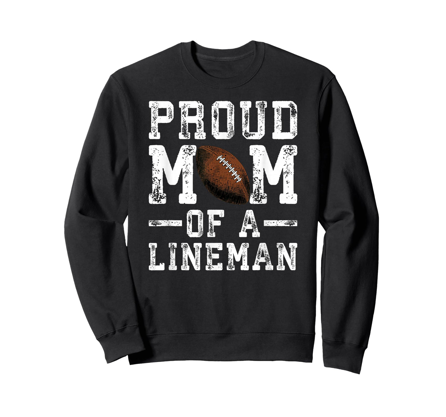 Women's Proud Mom Of A Lineman Football T-Shirt