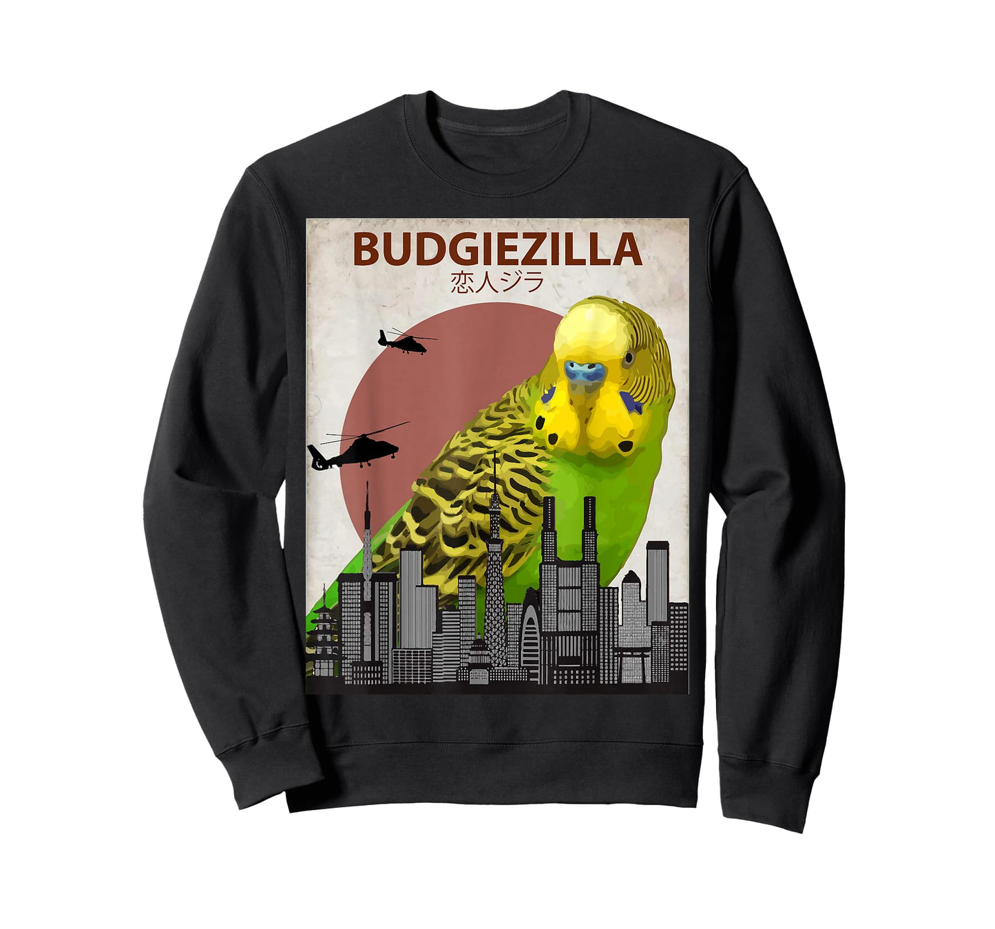 Budgiezilla | Budgie T-Shirt for Budgerigar Parakeet Lovers T-Shirt